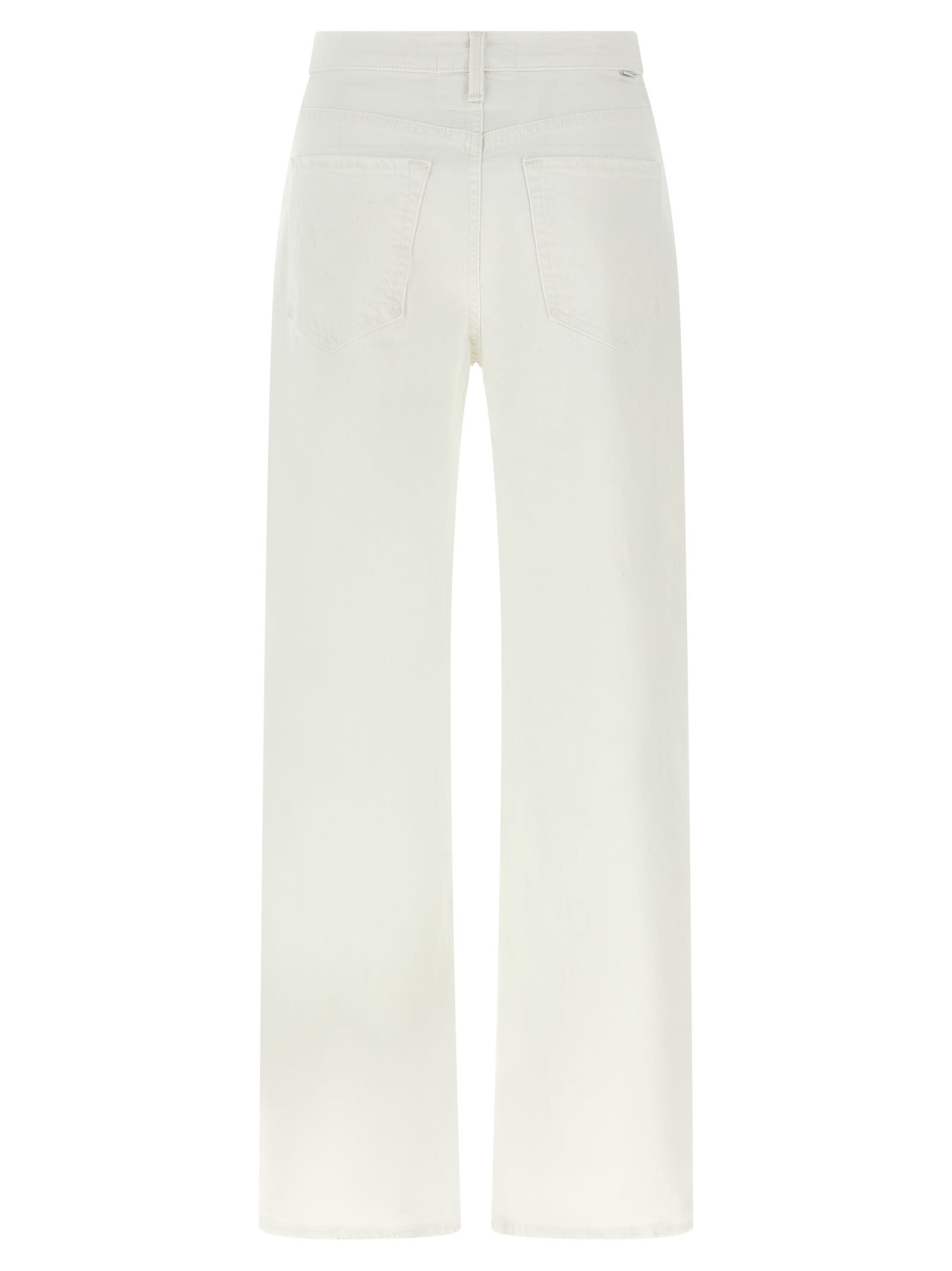 Mother Jeans The Dodger Sneak White In White
