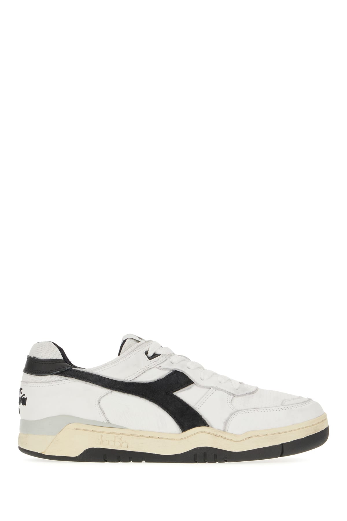 Shop Diadora White Leather B.560 Used Sneakers In C0351