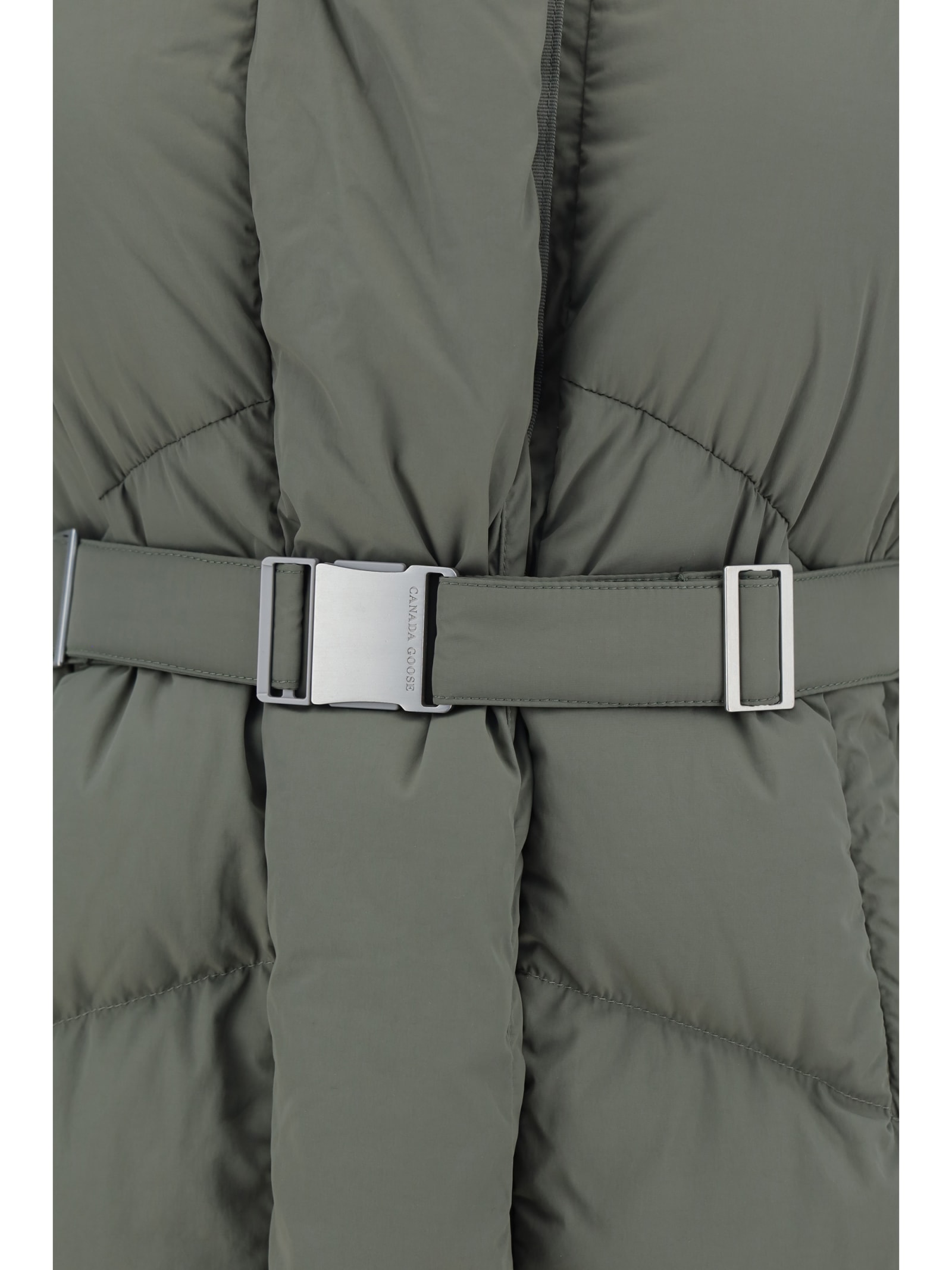 Shop Canada Goose Marlow Parka Down Jacket In Green