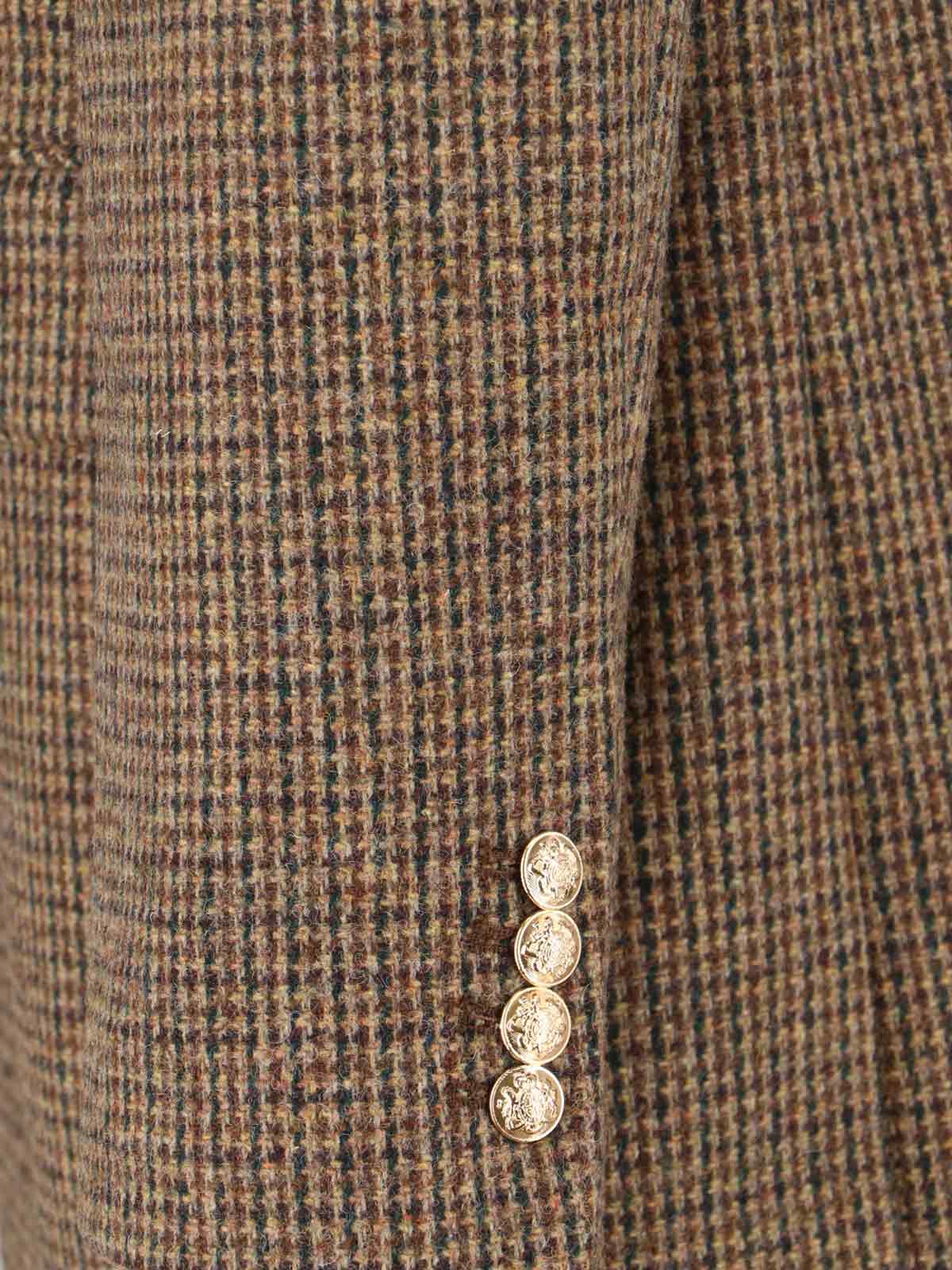 Dunst Single-breasted Wool Blend Blazer In Brown