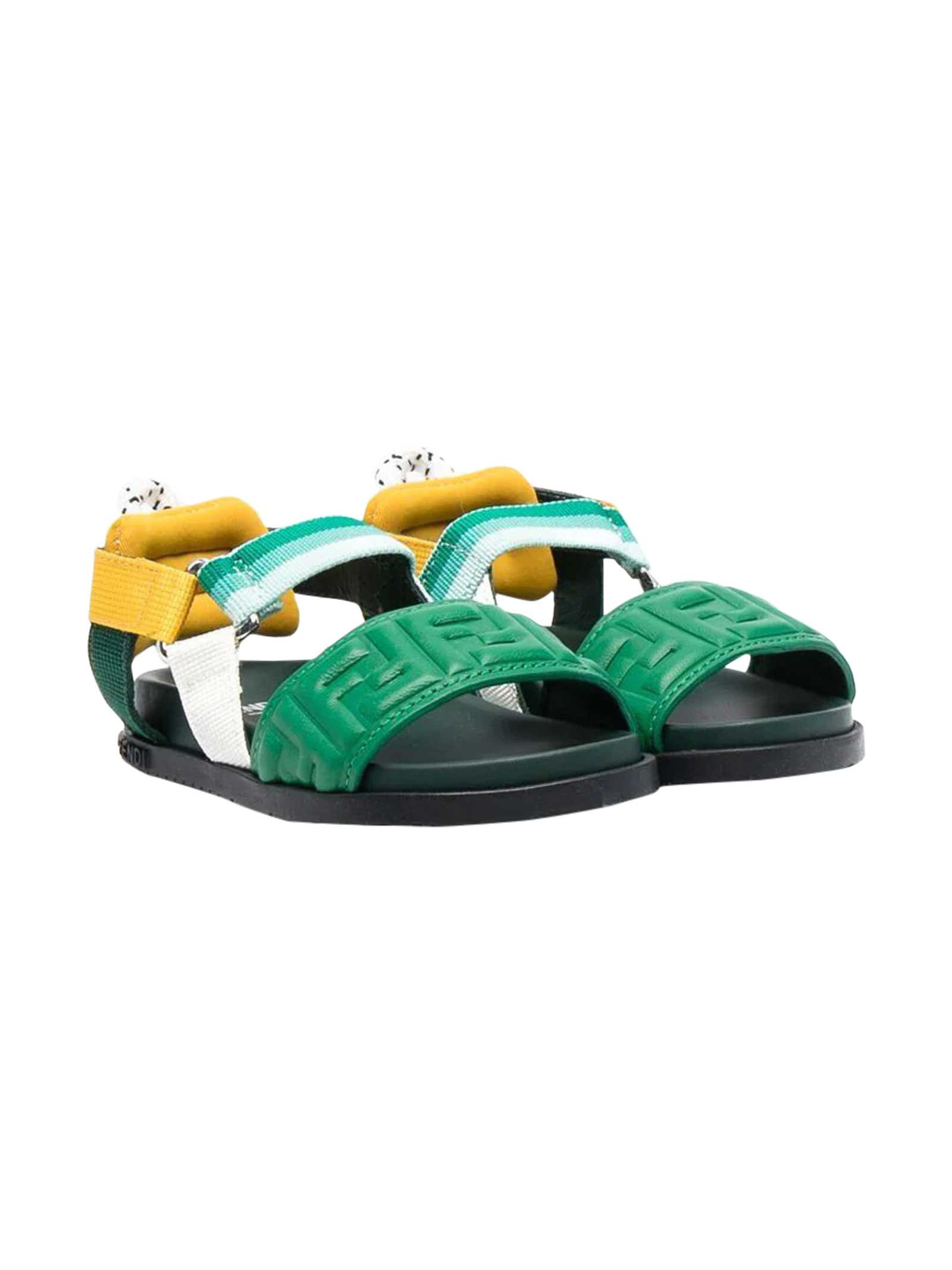 Fendi Green Sandals
