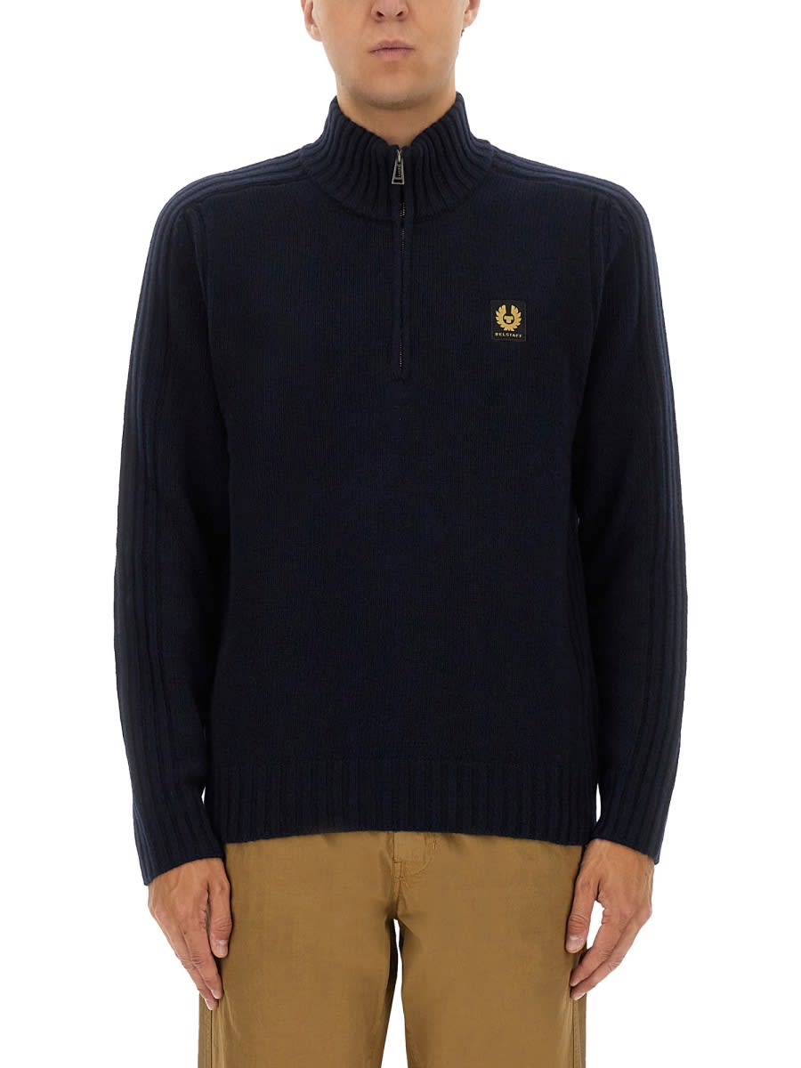 Belstaff Watch Rollneck Jumper In Black