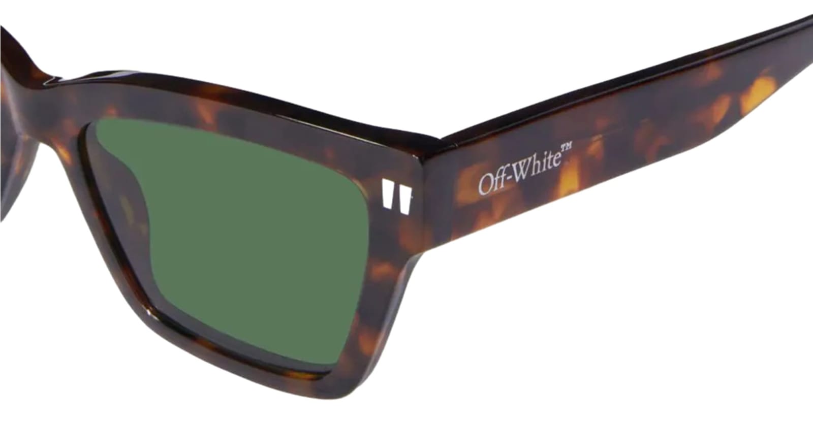Shop Off-white Cincinnati - Havana / Green Sunglasses