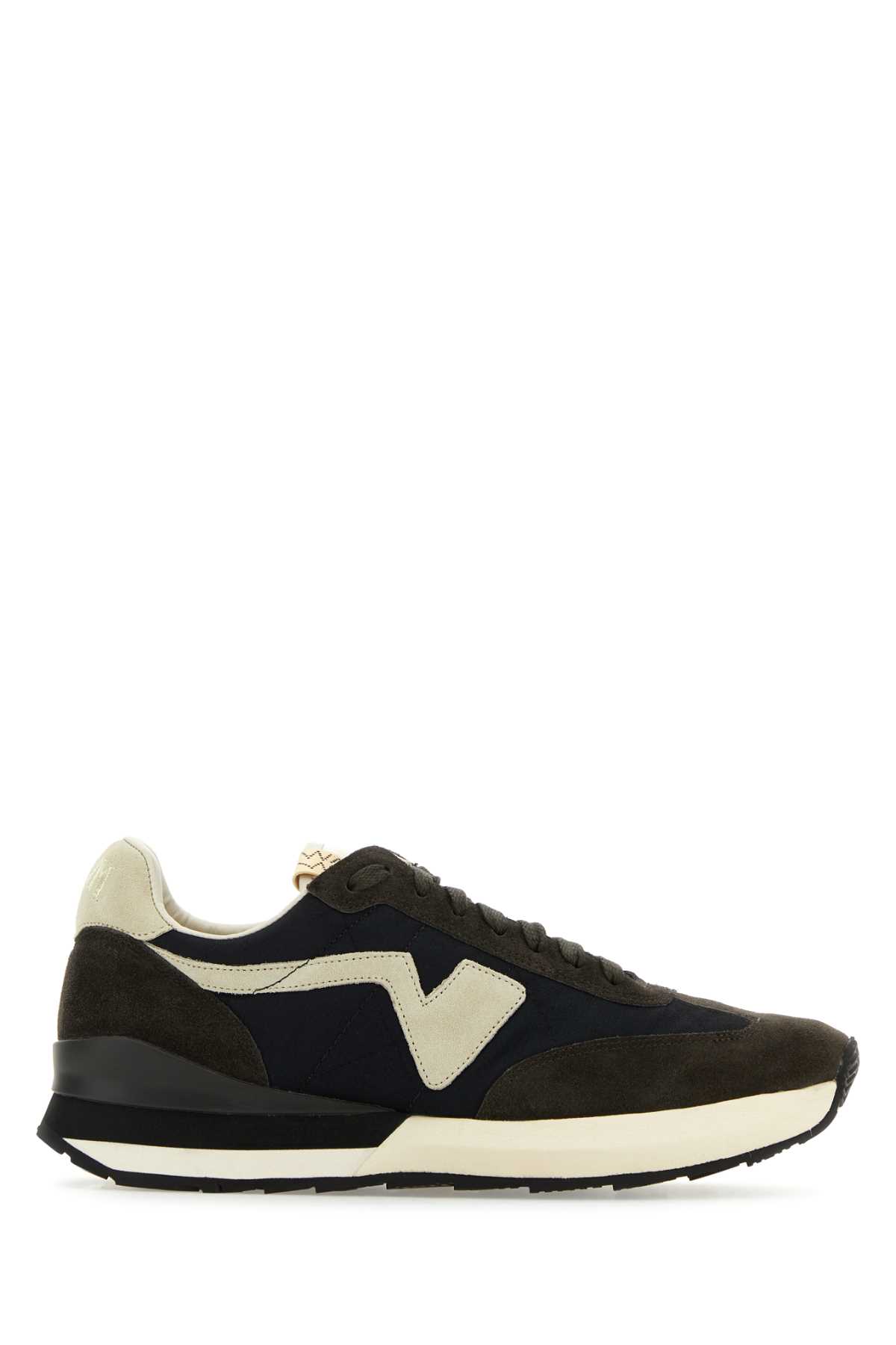 Multicolor Fabric And Suede Dunand Trainer Sneakers