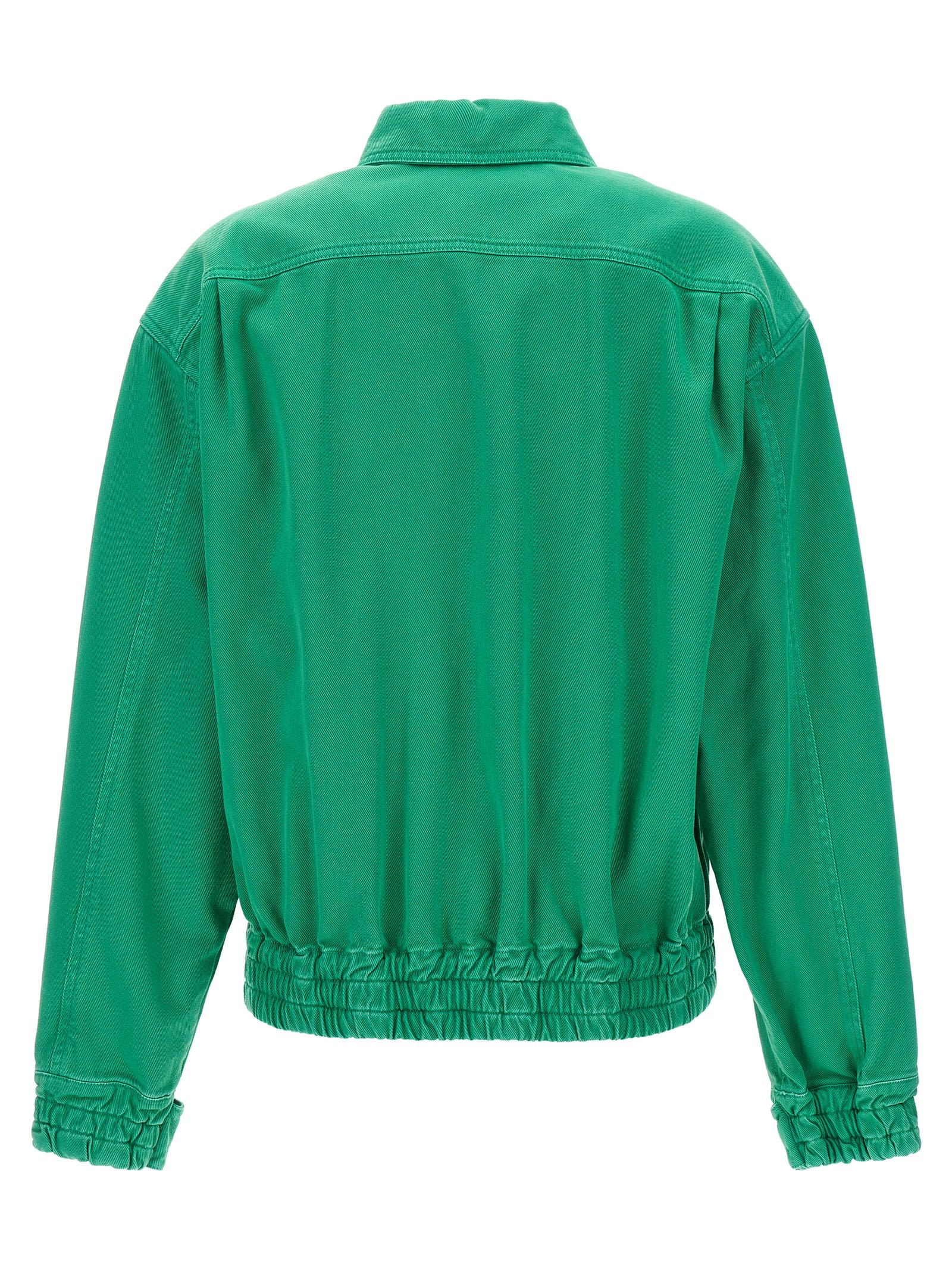 Shop Max Mara Arturo Crop Jacket In Green