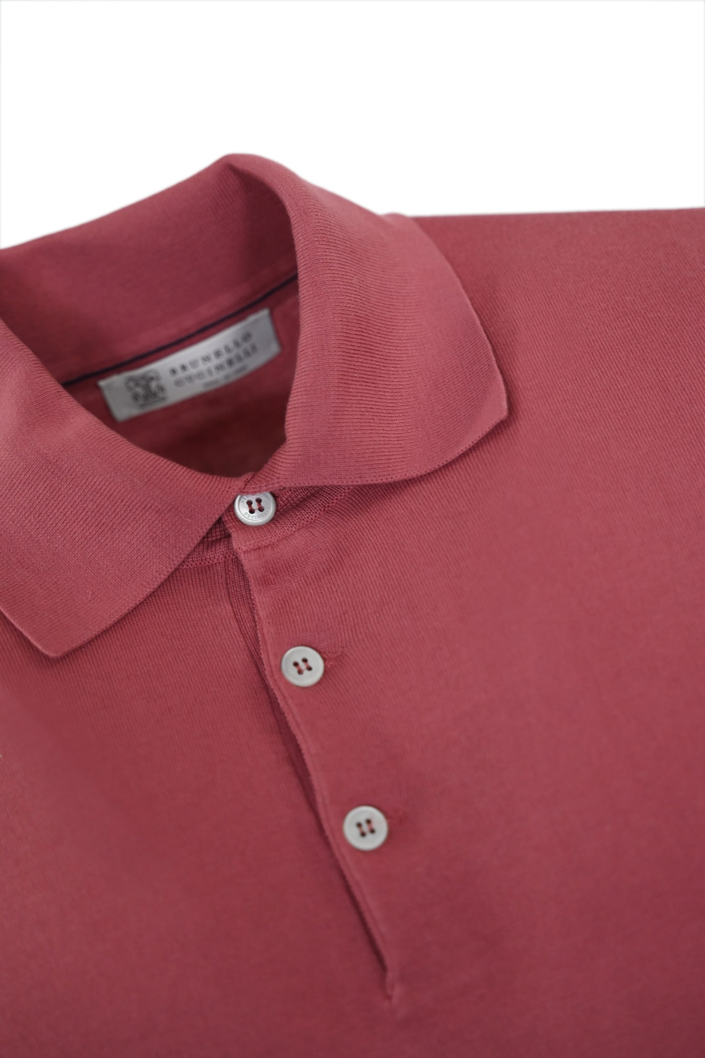 Shop Brunello Cucinelli Cotton Polo Shirt In Red