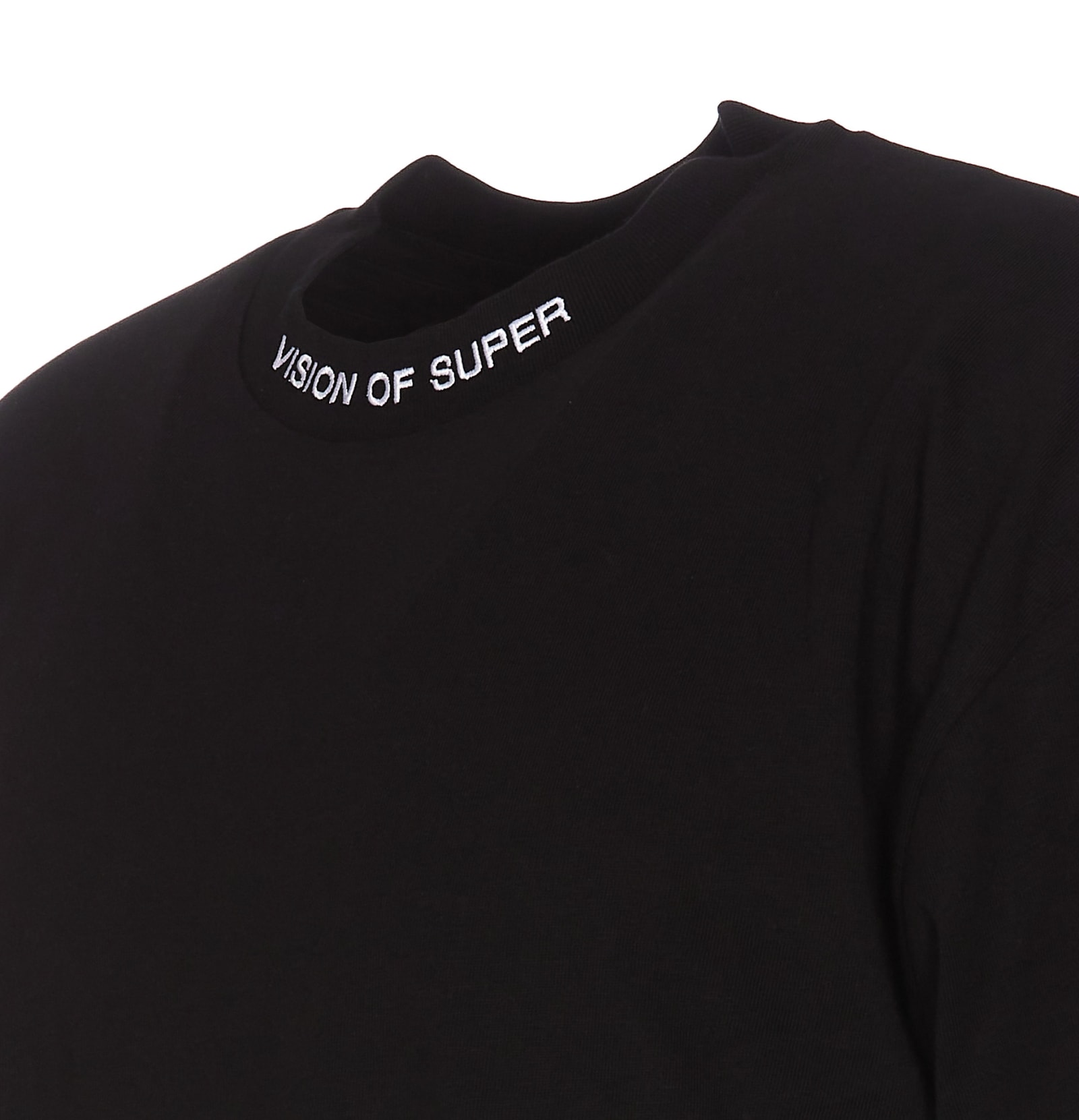 Shop Vision Of Super Logo T-shirt  In Black