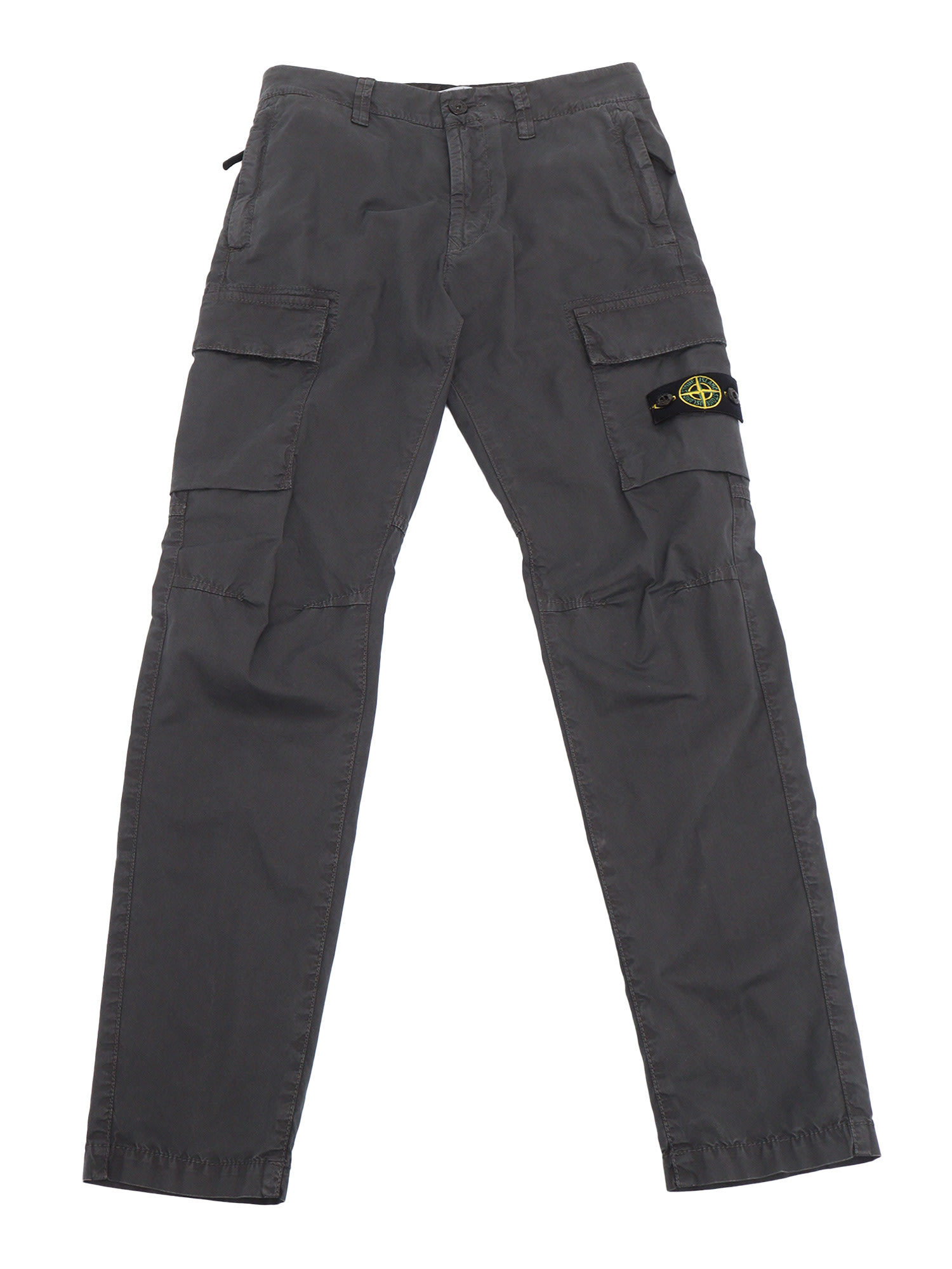 Stone Island Regular Tapered Trousers In Grey