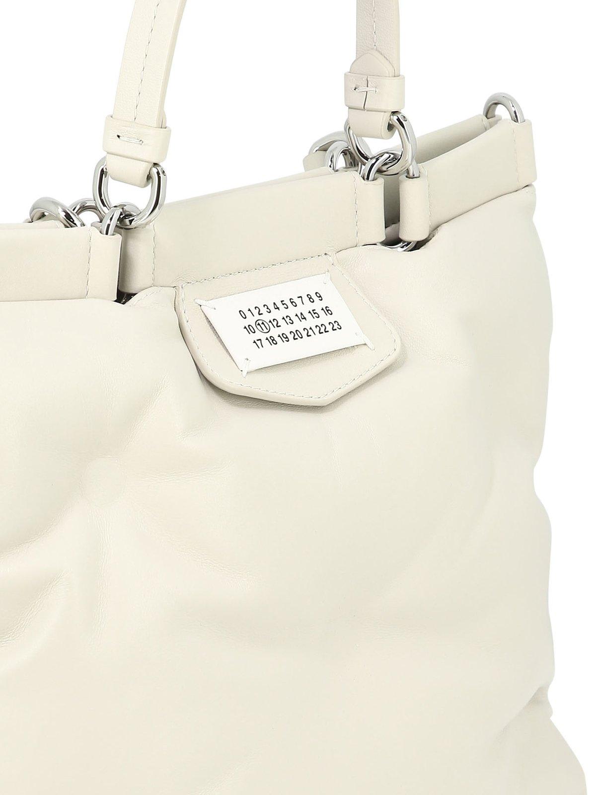 Shop Maison Margiela Glam Slam Shoulder Bag In Greige