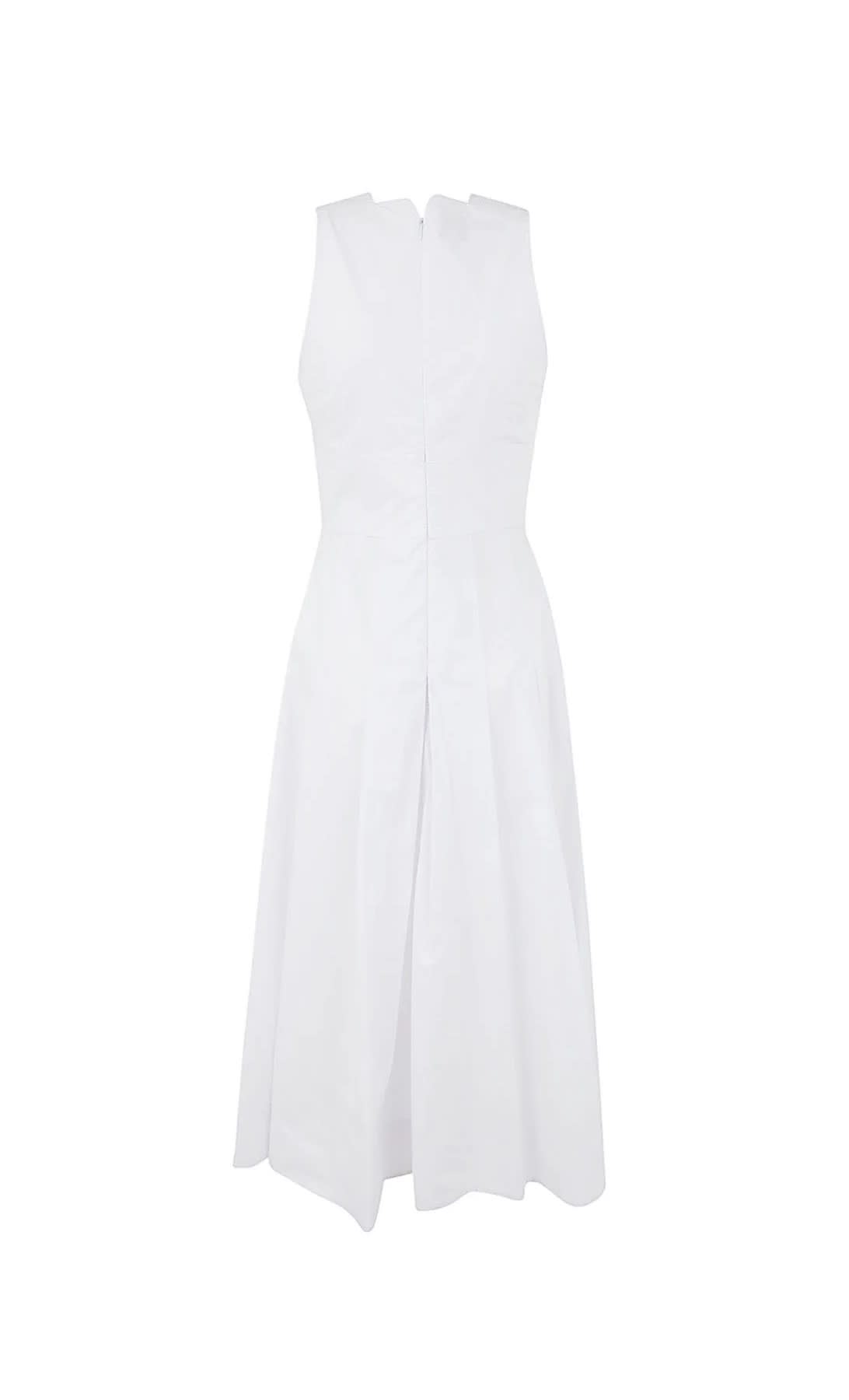 Shop Pinko Adorato Midi Dress In White