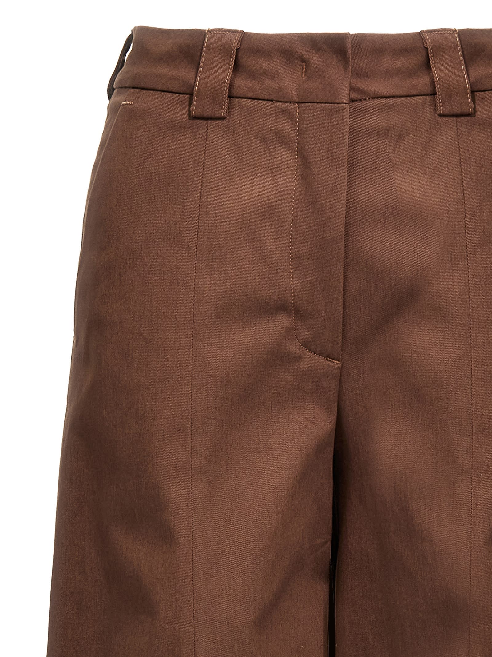 The Latest Thelatest 'alma' Pants In Brown