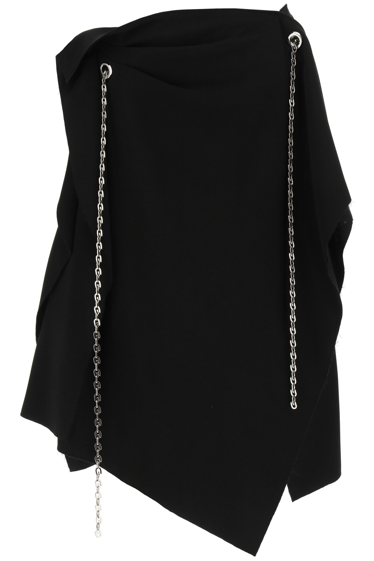 GIVENCHY ASYMMETRIC SKIRT WITH CHAIN,11860737