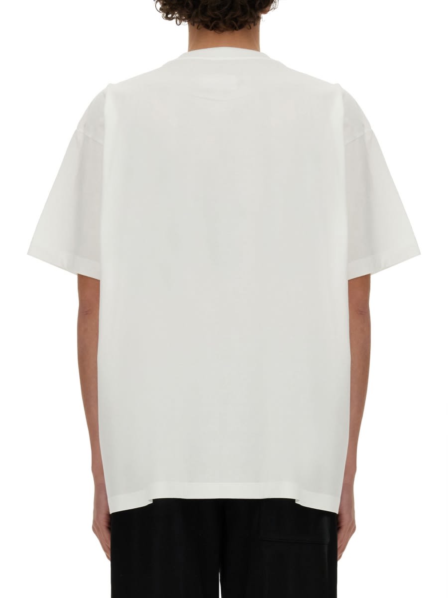 Shop Mm6 Maison Margiela Jersey T-shirt In White