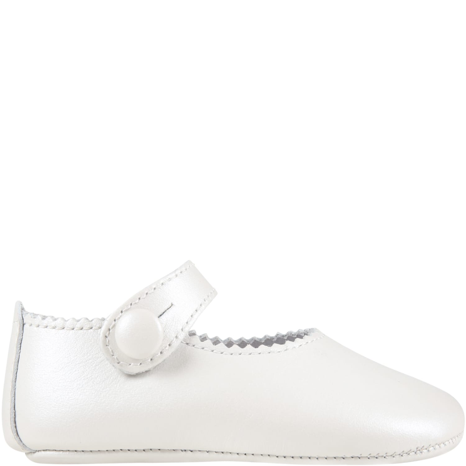 Gallucci Ivory Ballet-flats For Baby Girl