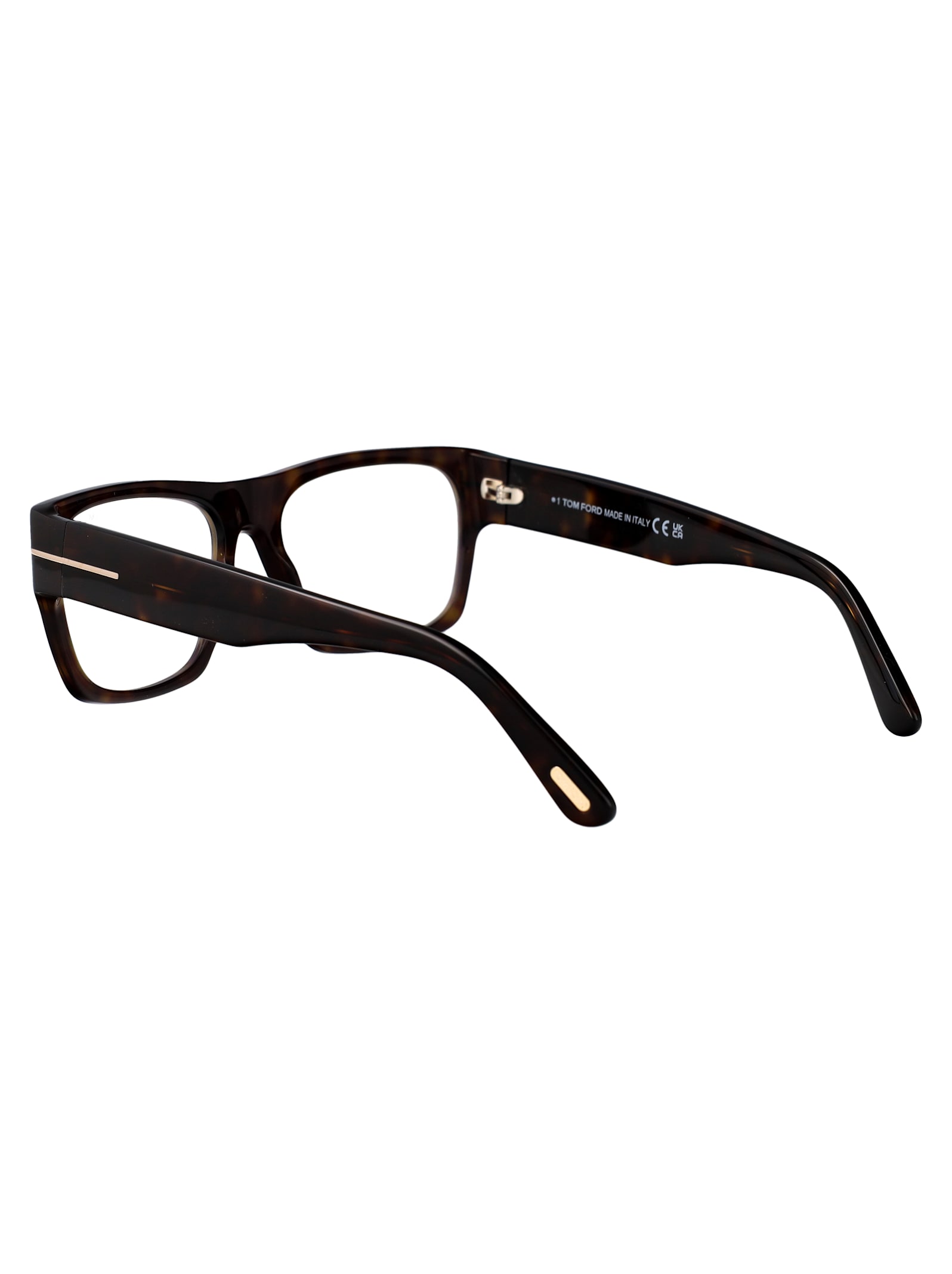 Tom Ford Womens Black Tr001853 Round-frame Acetate Optical Glasses In Avana Scura