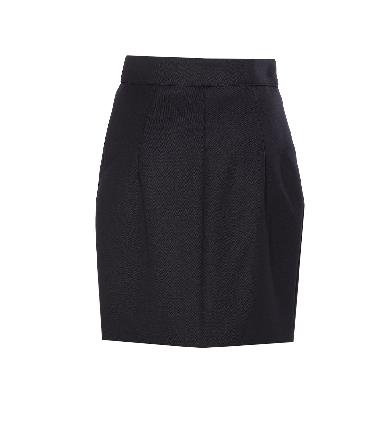 Elisabetta Franchi Button-detailed Mini Skirt In Black