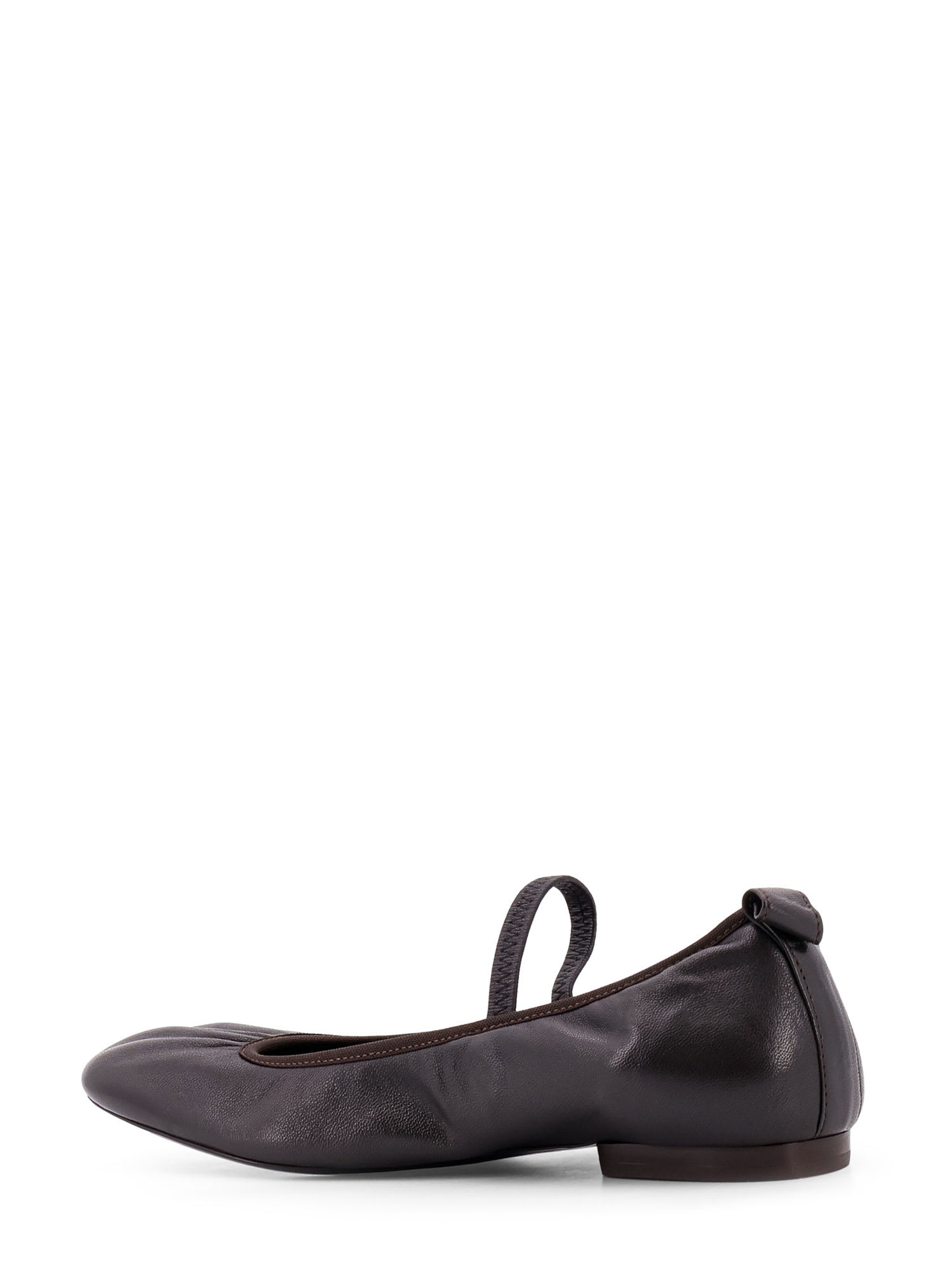 Shop Lemaire Ballerinas In Brown