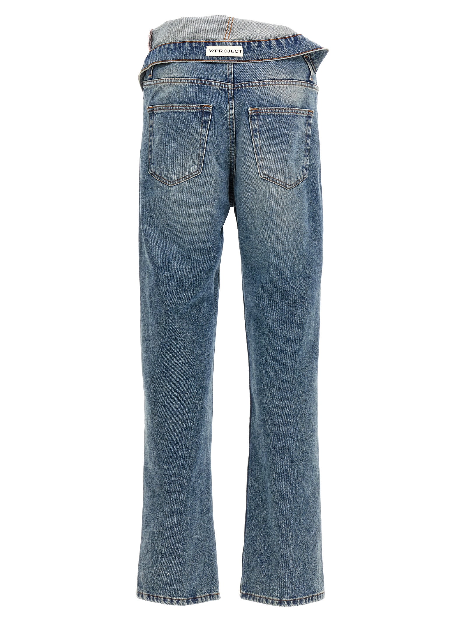 Shop Y/project Evergreen Jeans In Blue