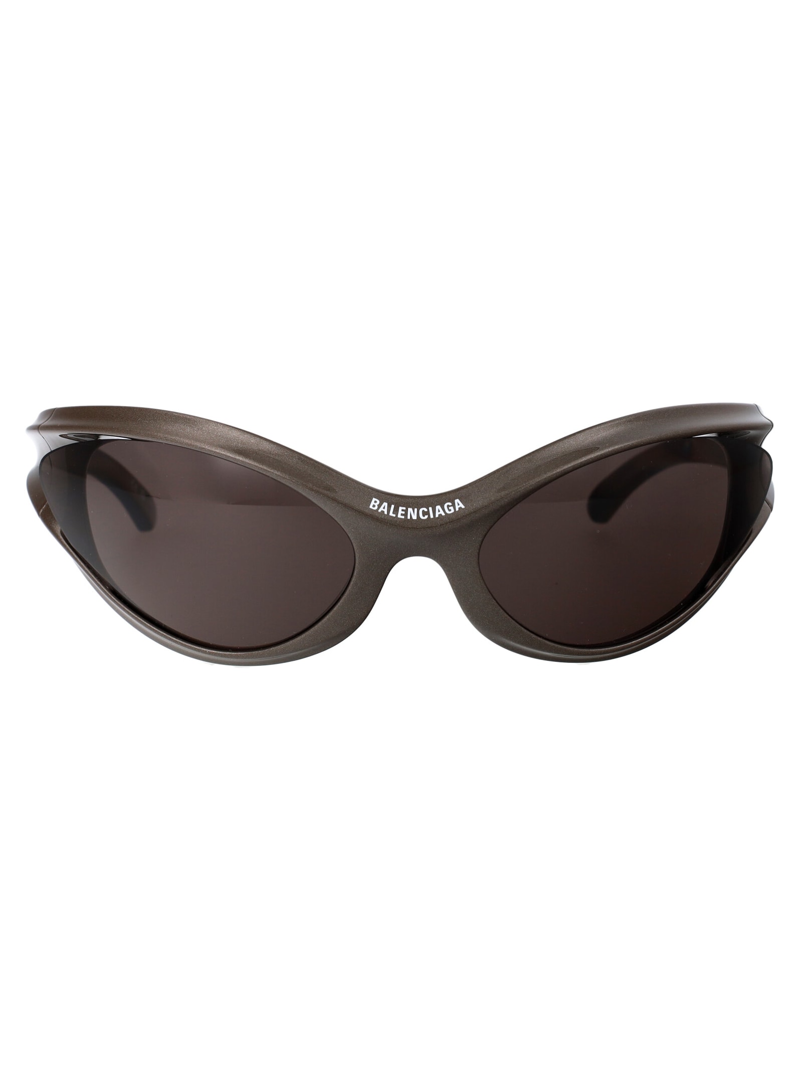 Shop Balenciaga Bb0317s Sunglasses In 003 Grey Grey Grey