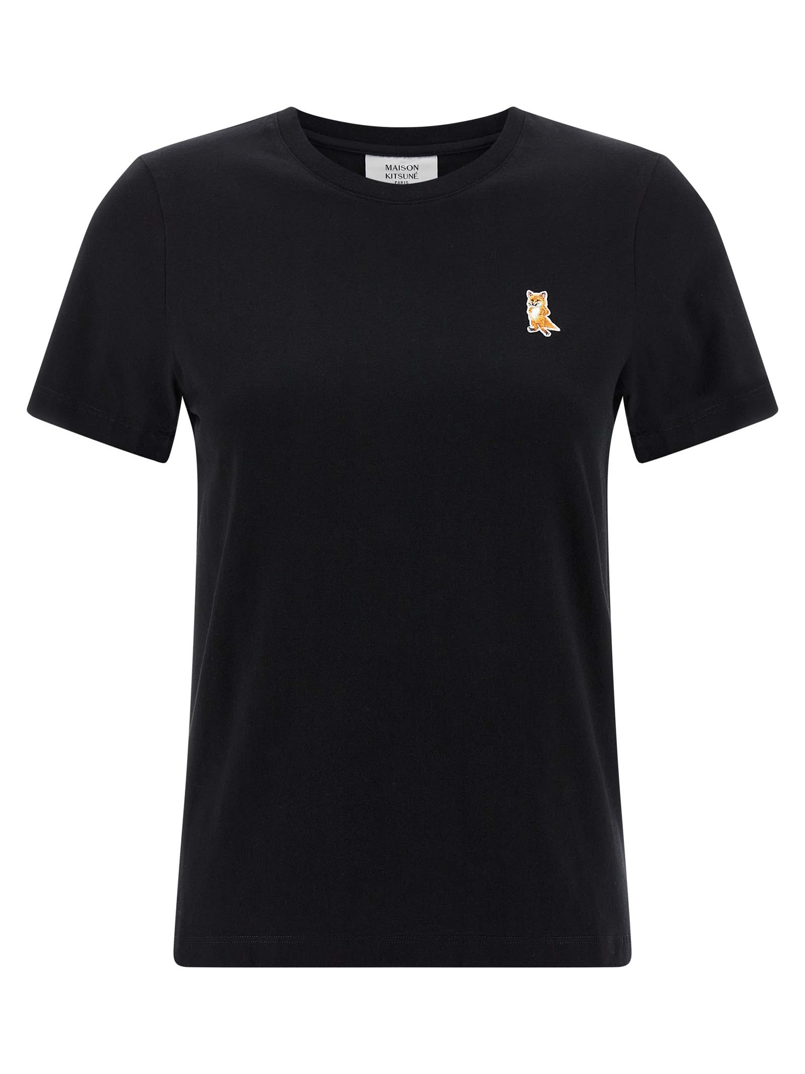 Maison Kitsuné Lady Fox Regular Tee-shirt In Black