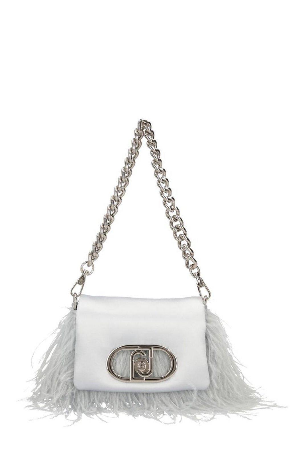 Liu-Jo Feather Detailed Small Lapuffy Bag