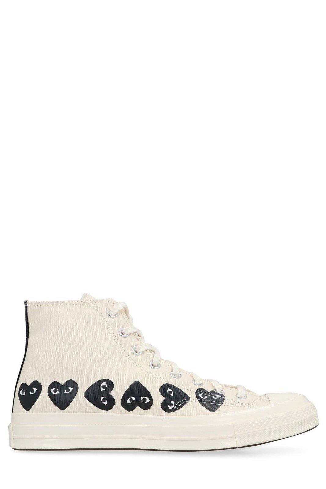 Comme des Garçons Play Converse X Comme Des Garcons Play Chuck 70 High Top Sneakers