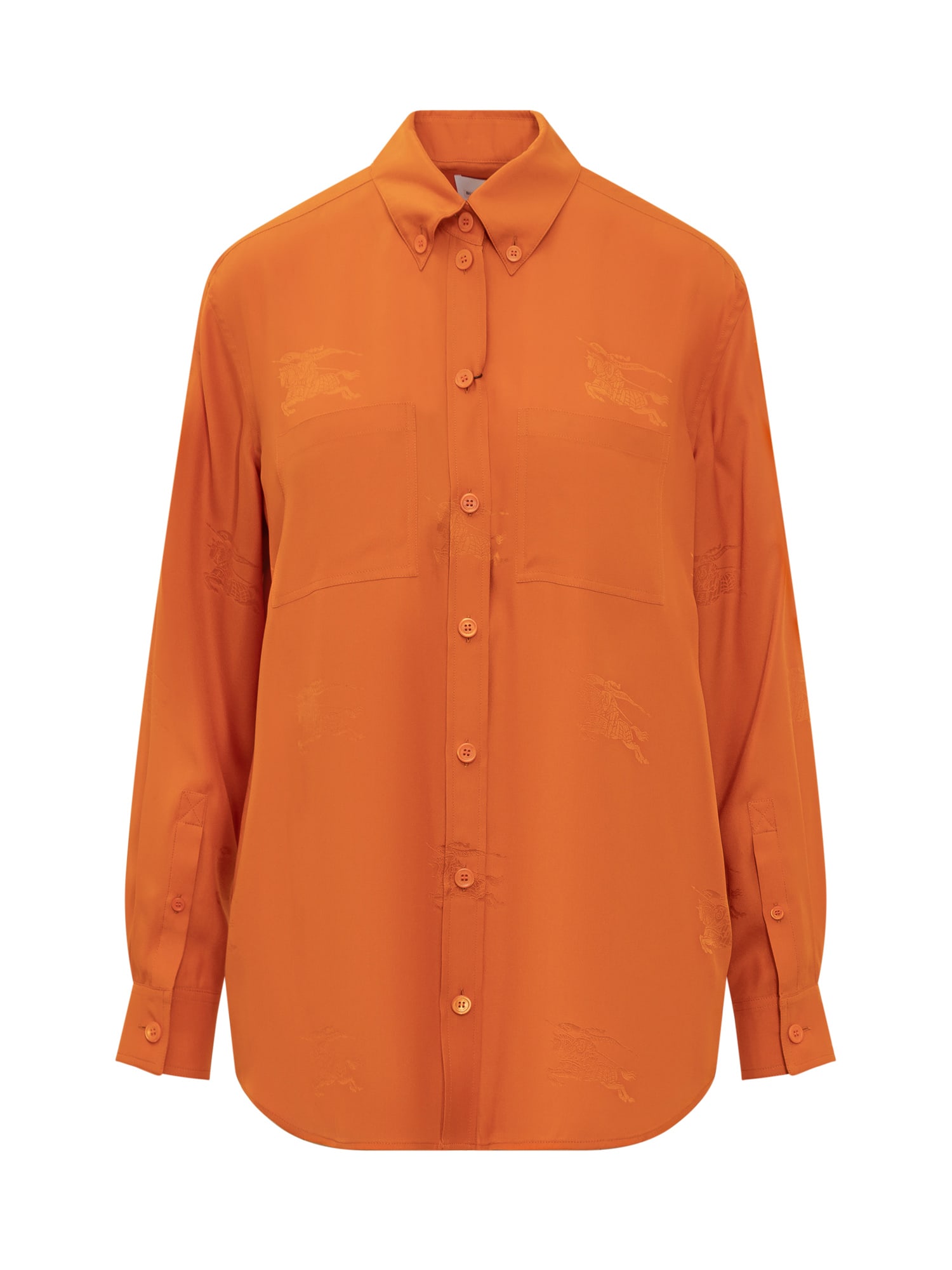 Shop Burberry Knight Shirt In Deep Ginger Ip Pat