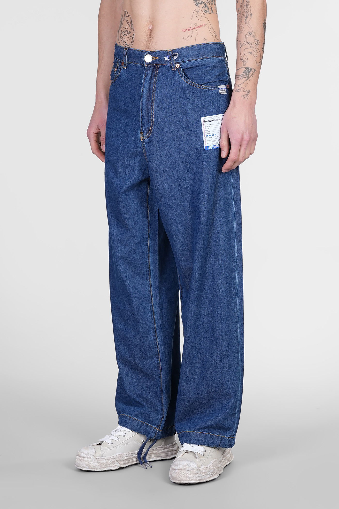 Miharayasuhiro Patch-detail Jeans In Blue