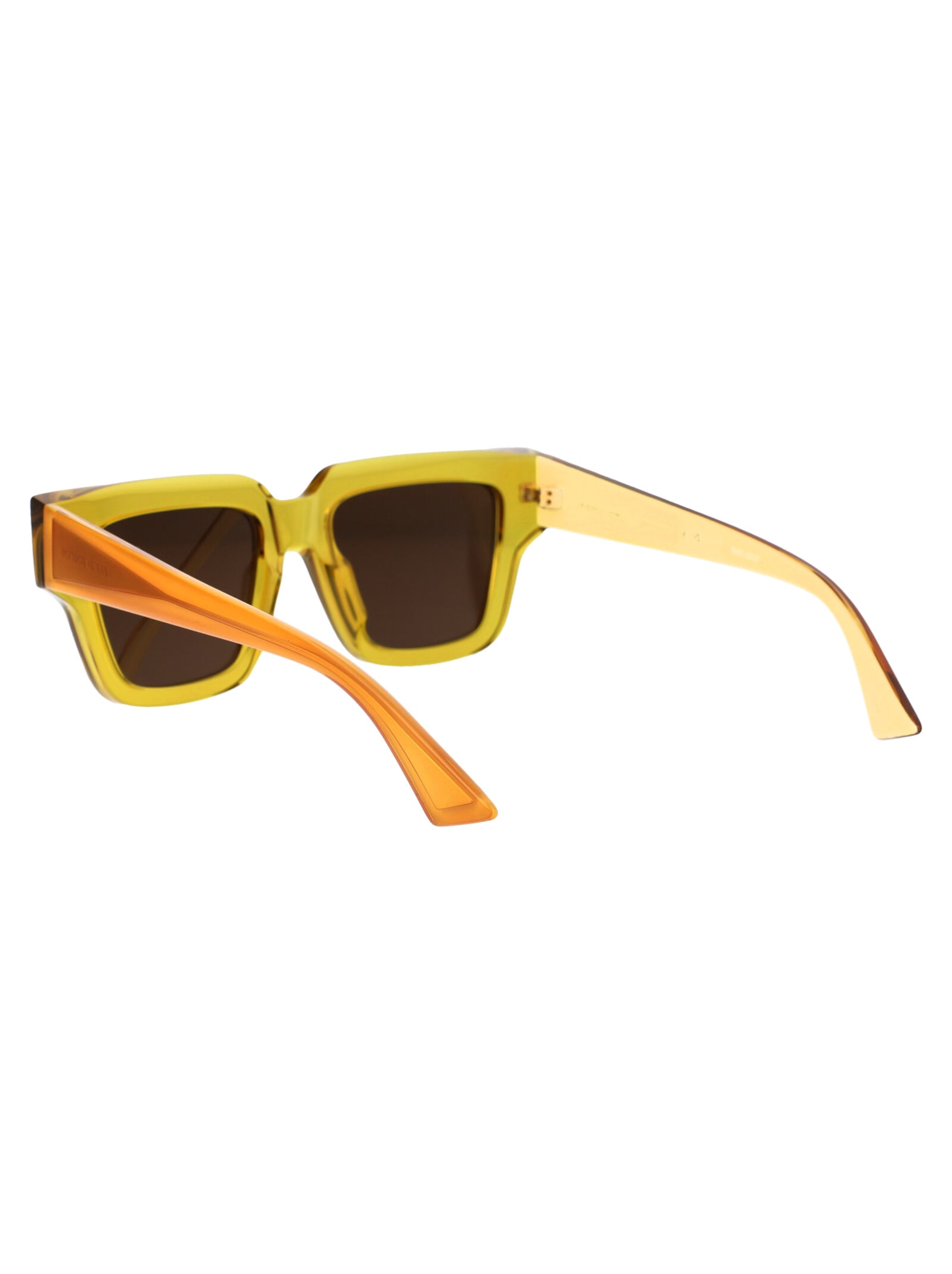 Bottega Veneta Bv1276s Sunglasses In 004 Yellow Yellow Brown