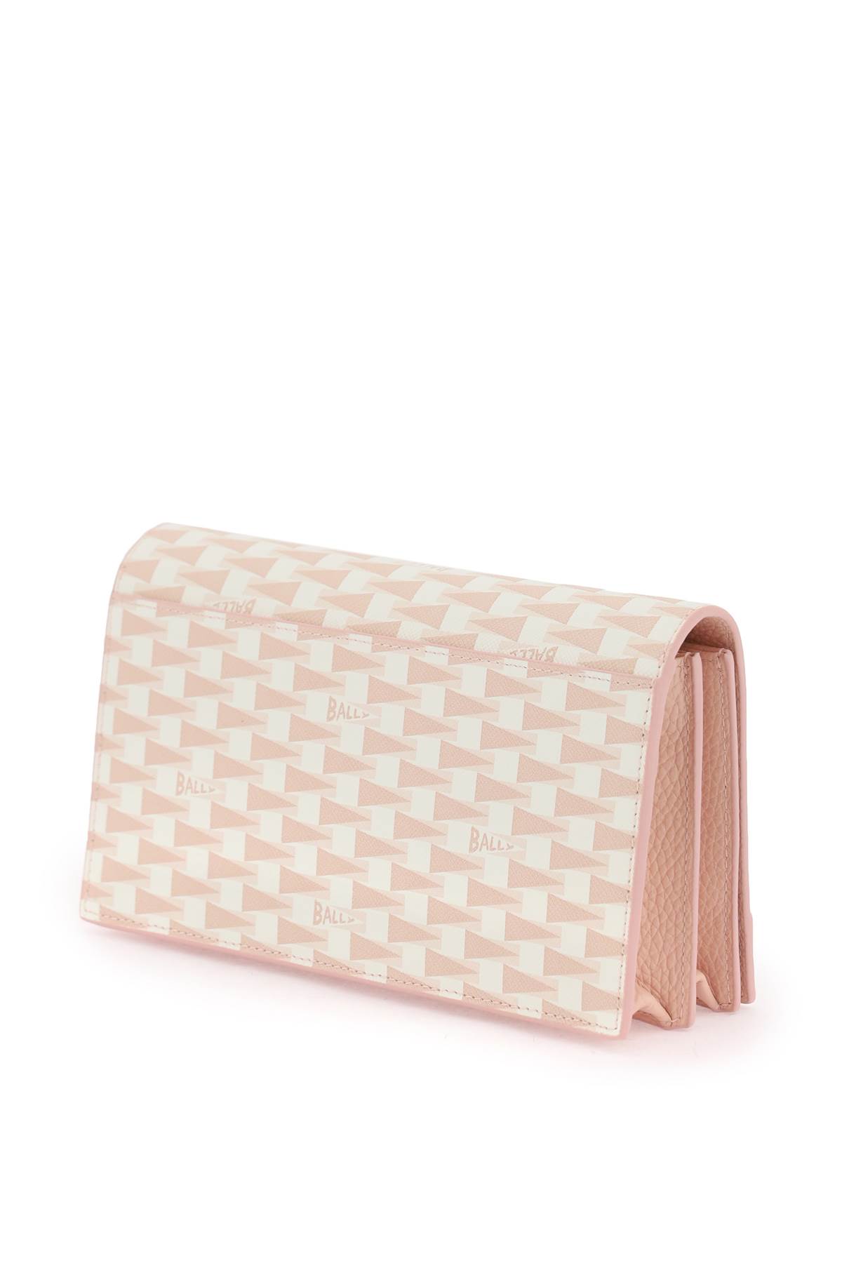 Shop Bally Continental Pennant Mini Crossbody Bag In Multidustypetal Oro (pink)