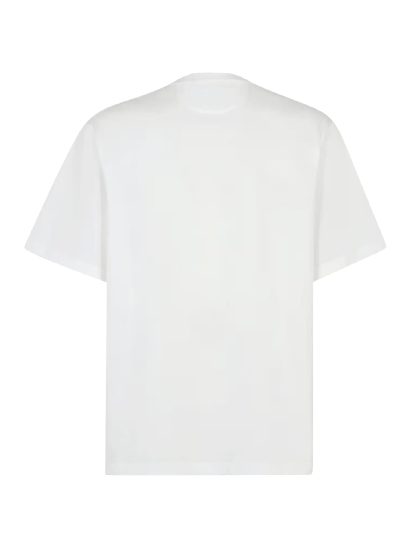 Shop Fendi Tshirt L.j.ff Pocket In White