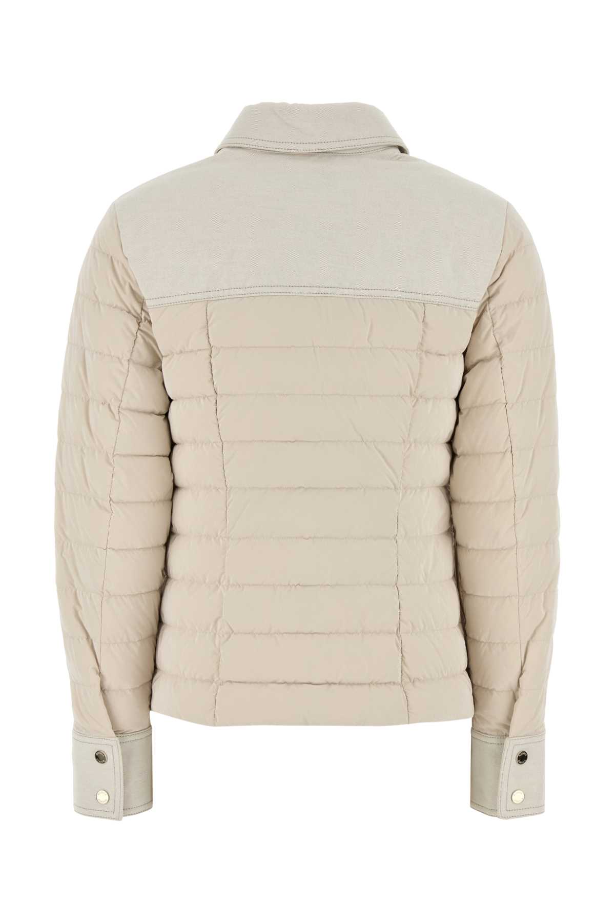 Moorer Jackets And Vests In Ecru