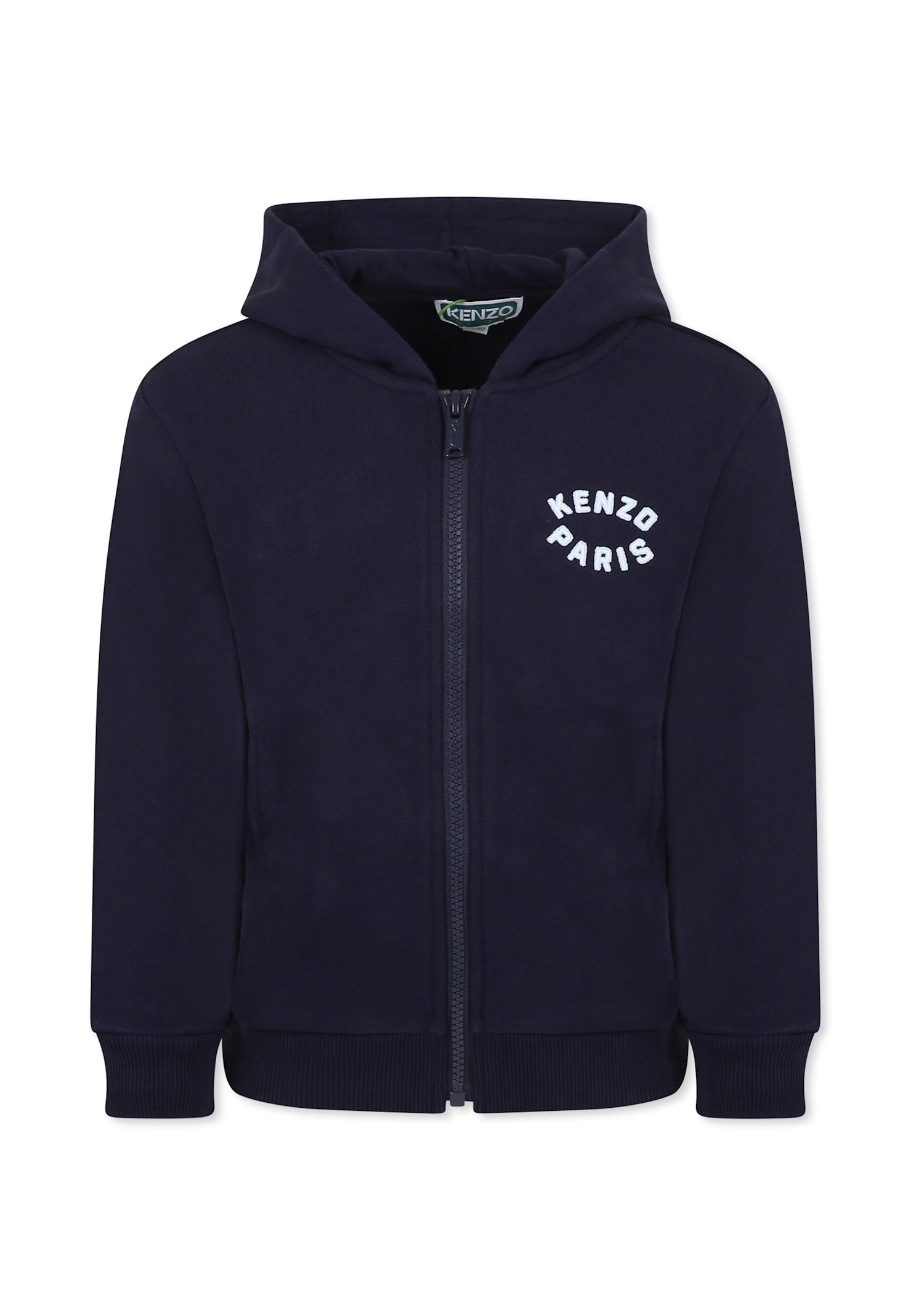Kenzo Blue Sweatshirt For Kids With Logo In Blue