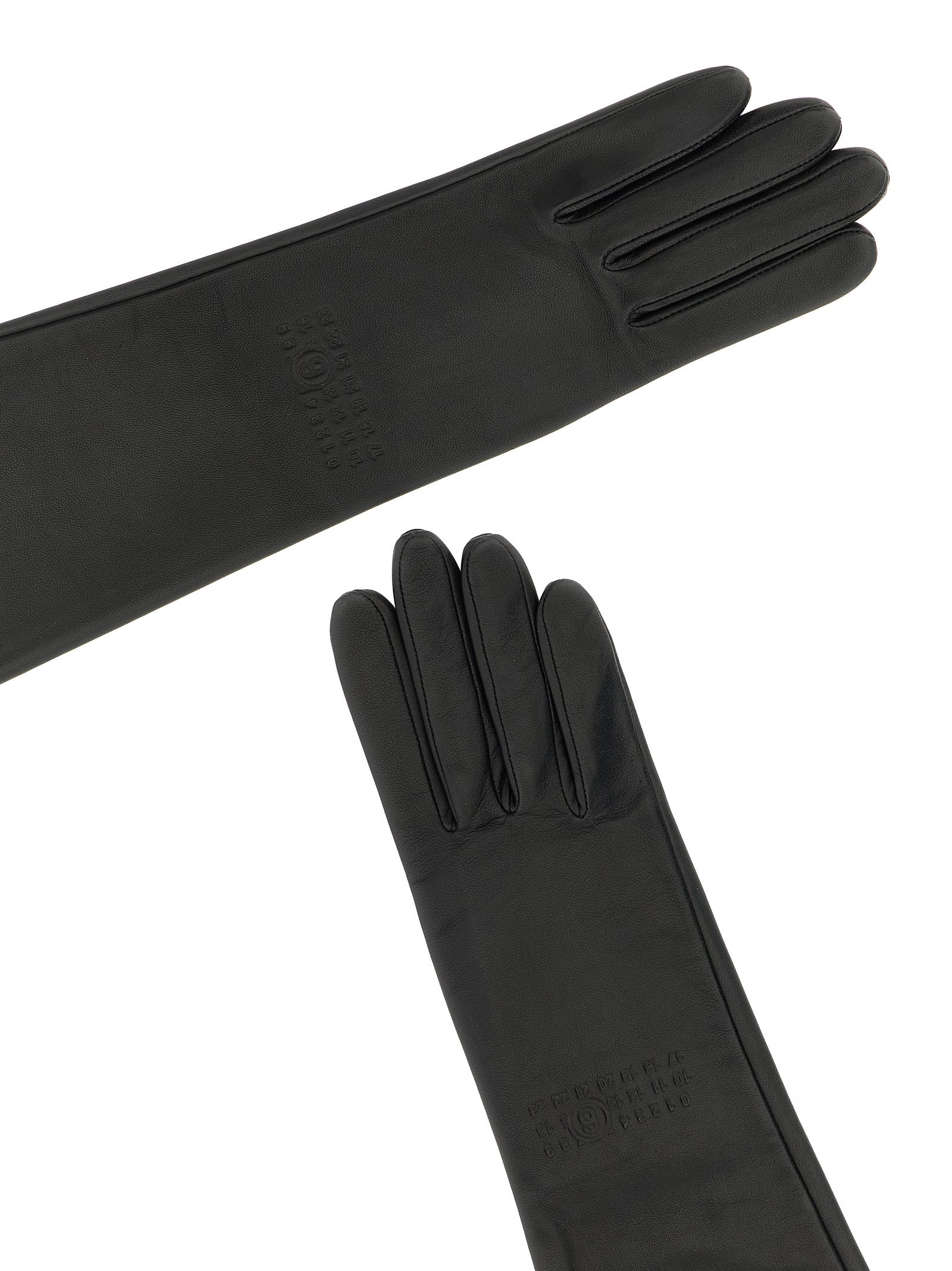 Mm6 Maison Margiela Mm6 X Agnelle Long Gloves In Black