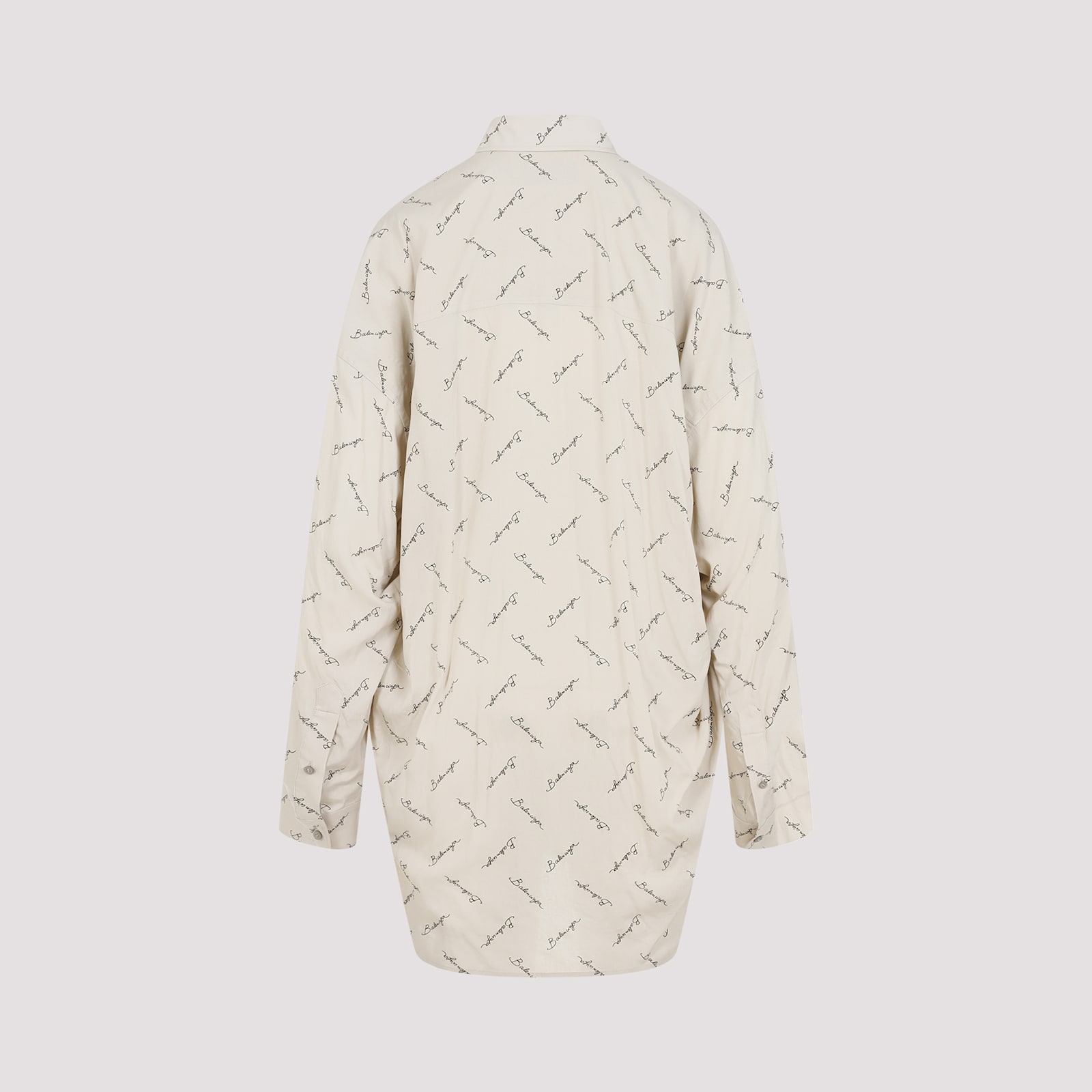 Balenciaga Beige Viscose Shirt In Neutral