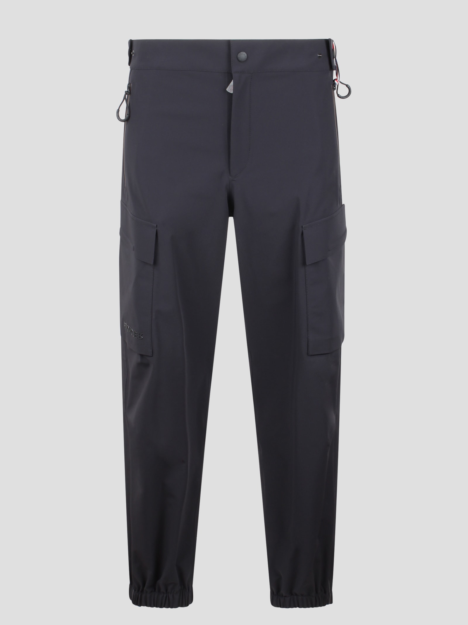 Shop Moncler Cargo Tech Trousers In Black