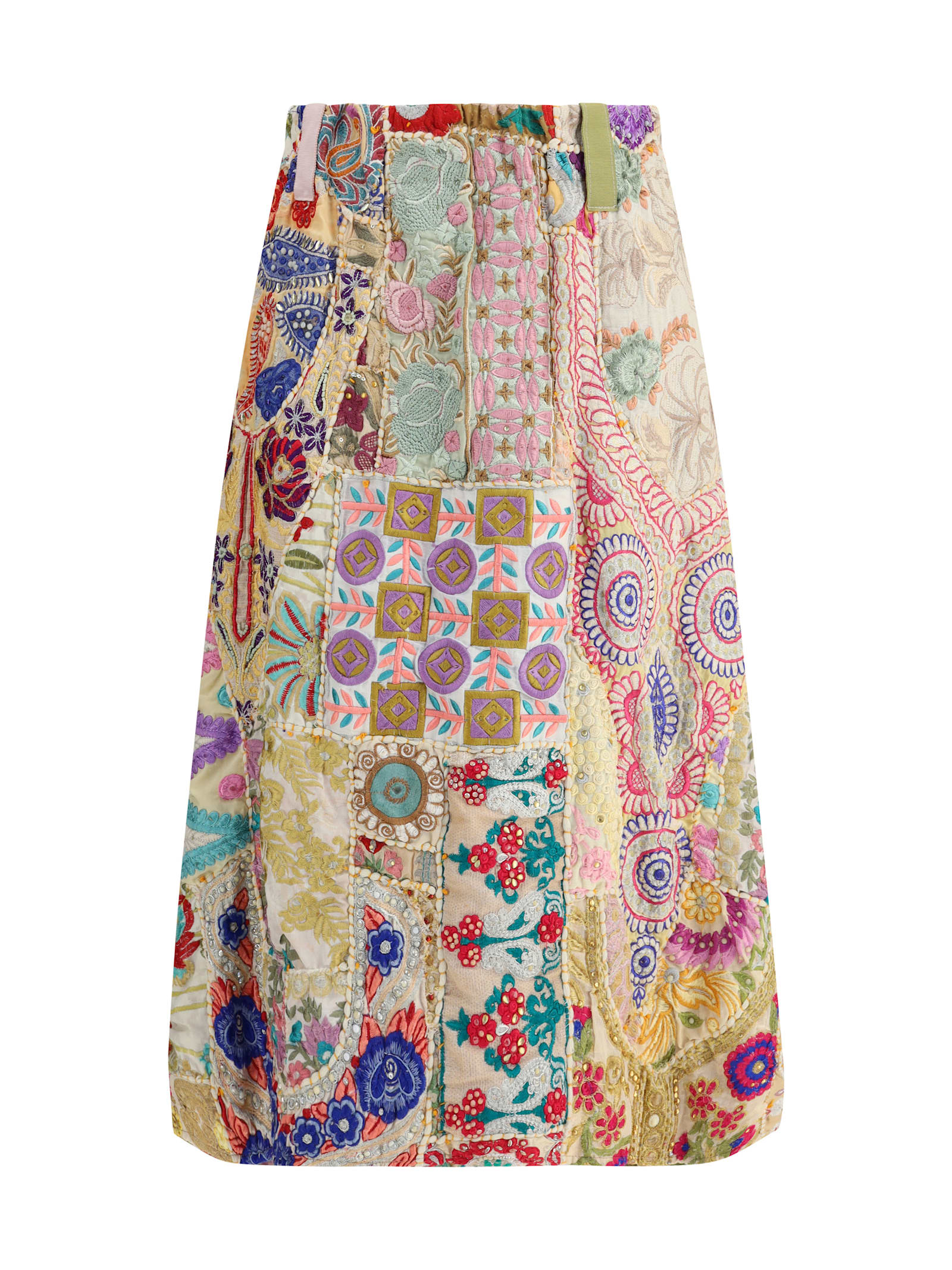 Patchwork Long Skirt