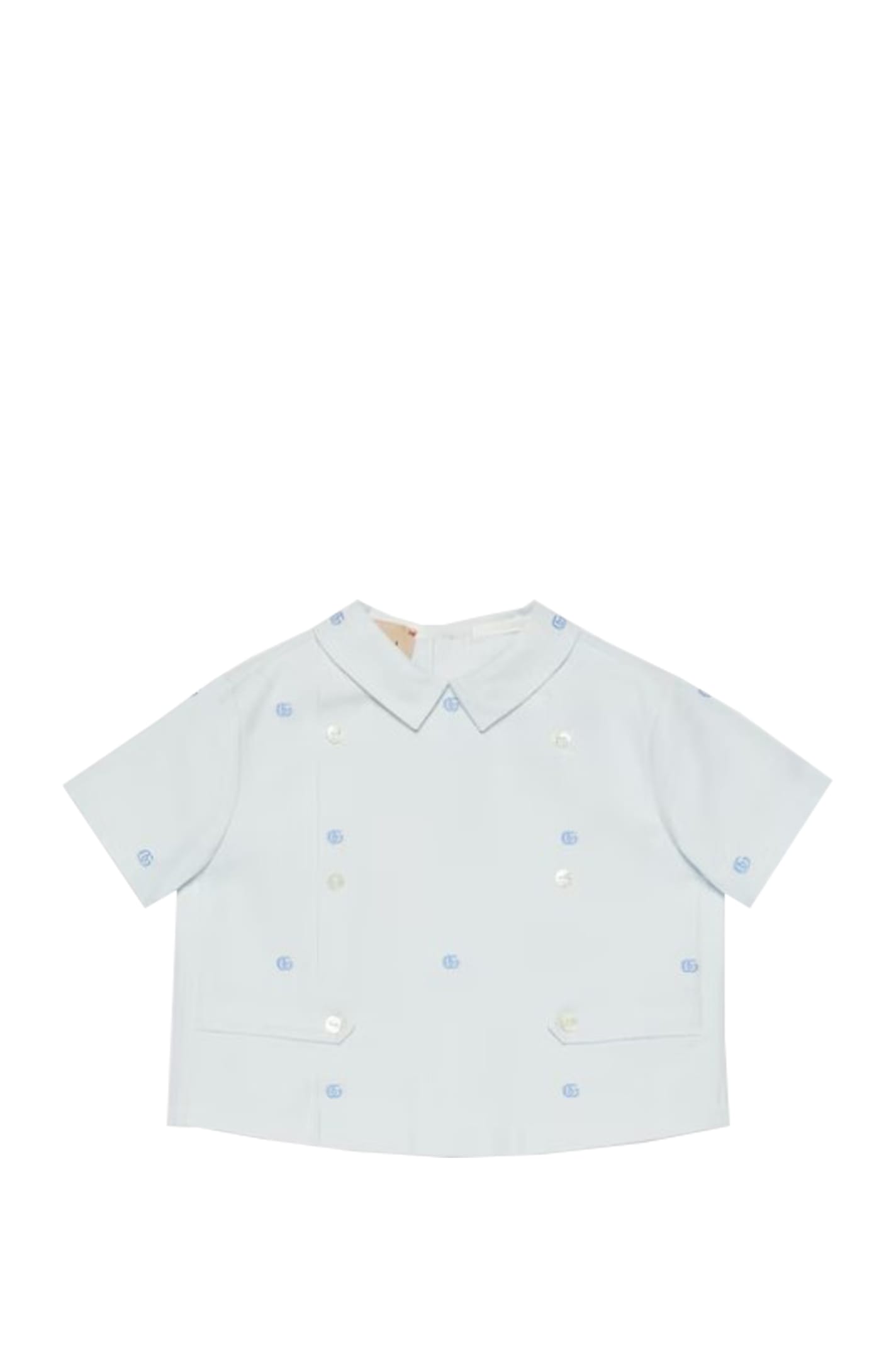 Shop Gucci Shirt In Light Blue