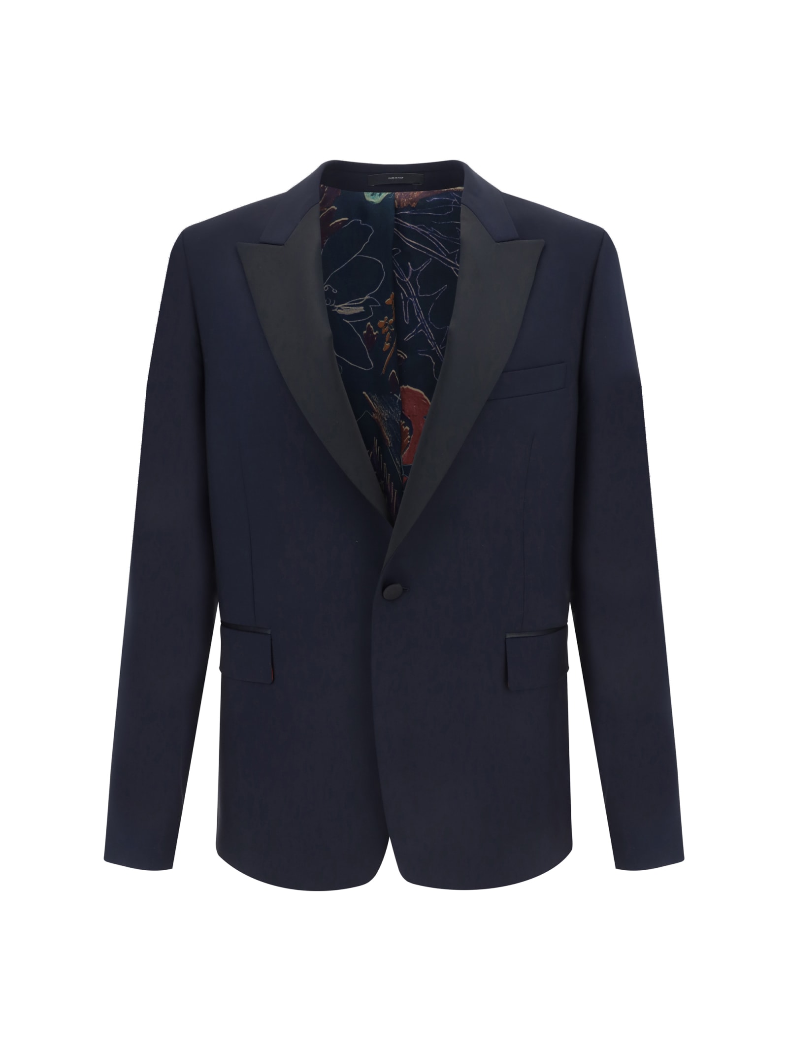 Shop Paul Smith Evening Blazer Jacket In 49_very Dark Navy