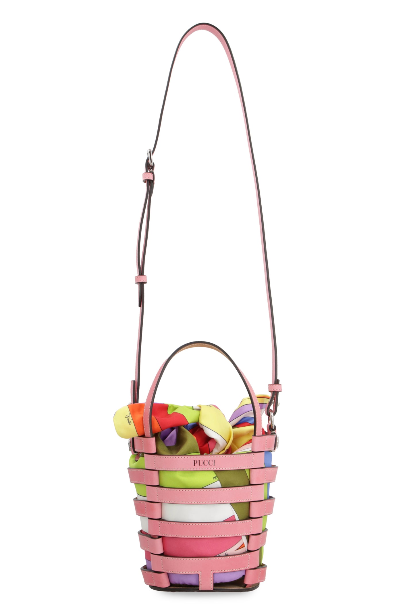 Pucci Lido Mini Bucket Bag In Pink