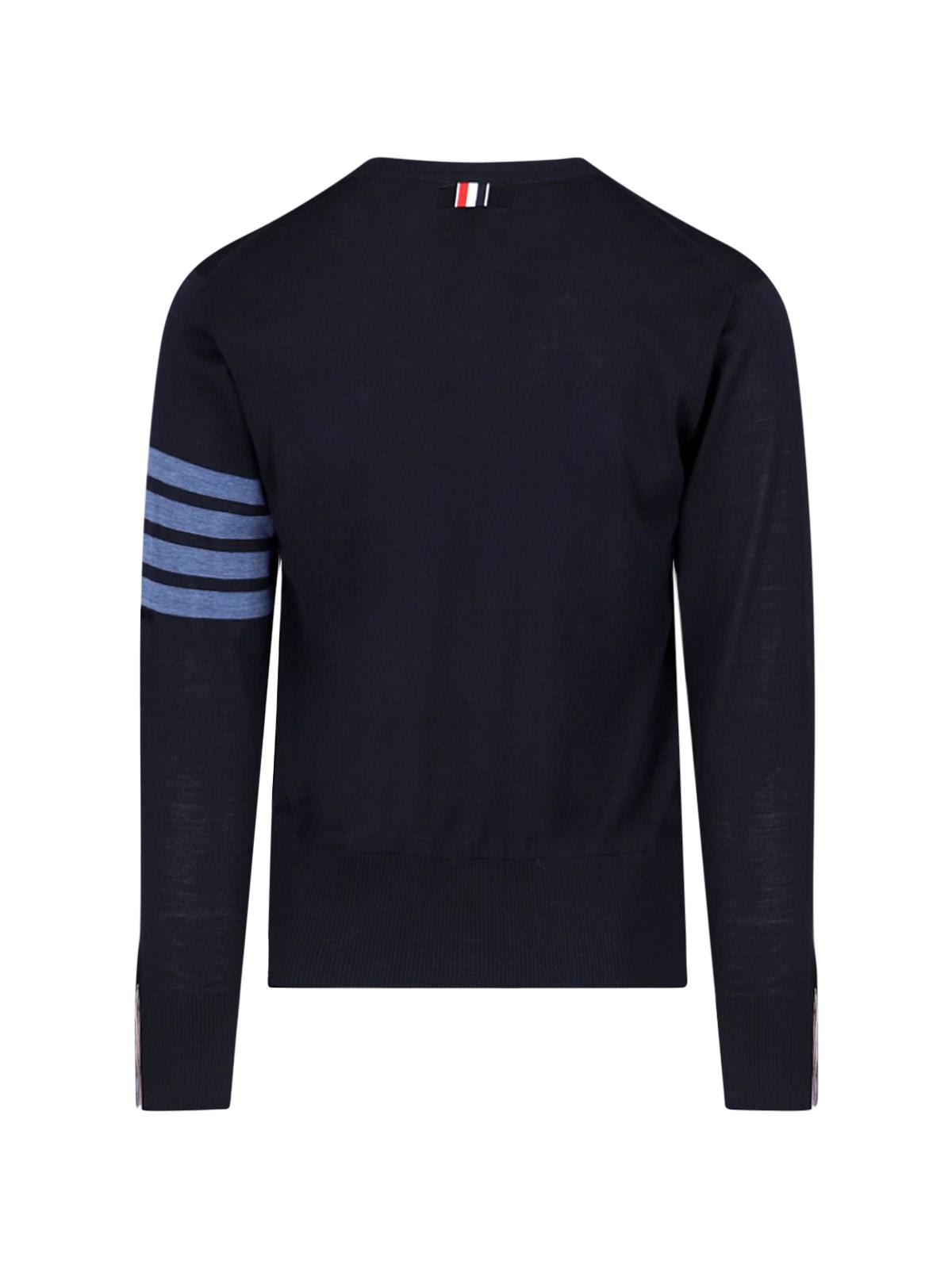 Shop Thom Browne 4-bar Cardigan In Navy