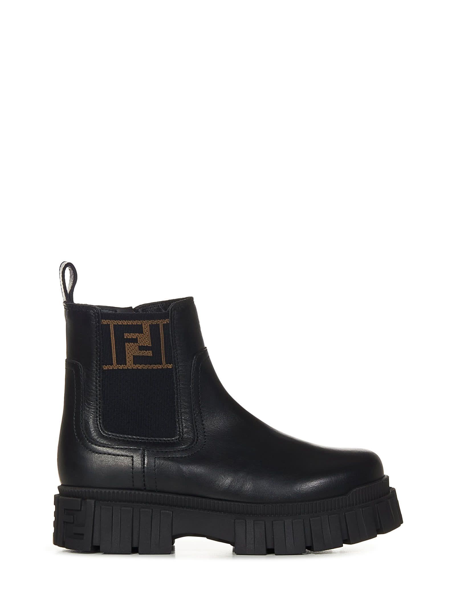 Fendi Kids' Boots In Black