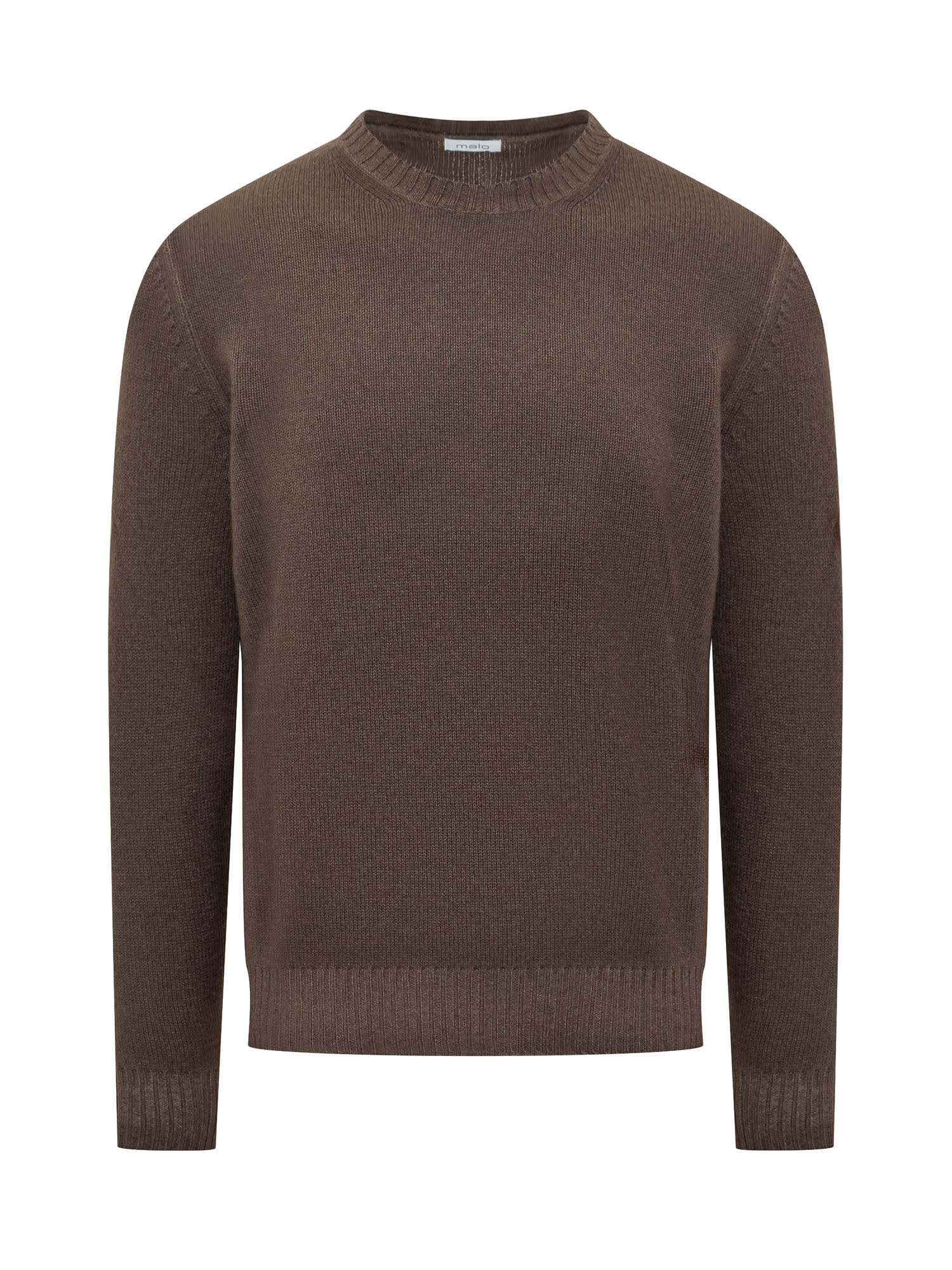 Shop Malo Virgin Wool Sweater In Marrone