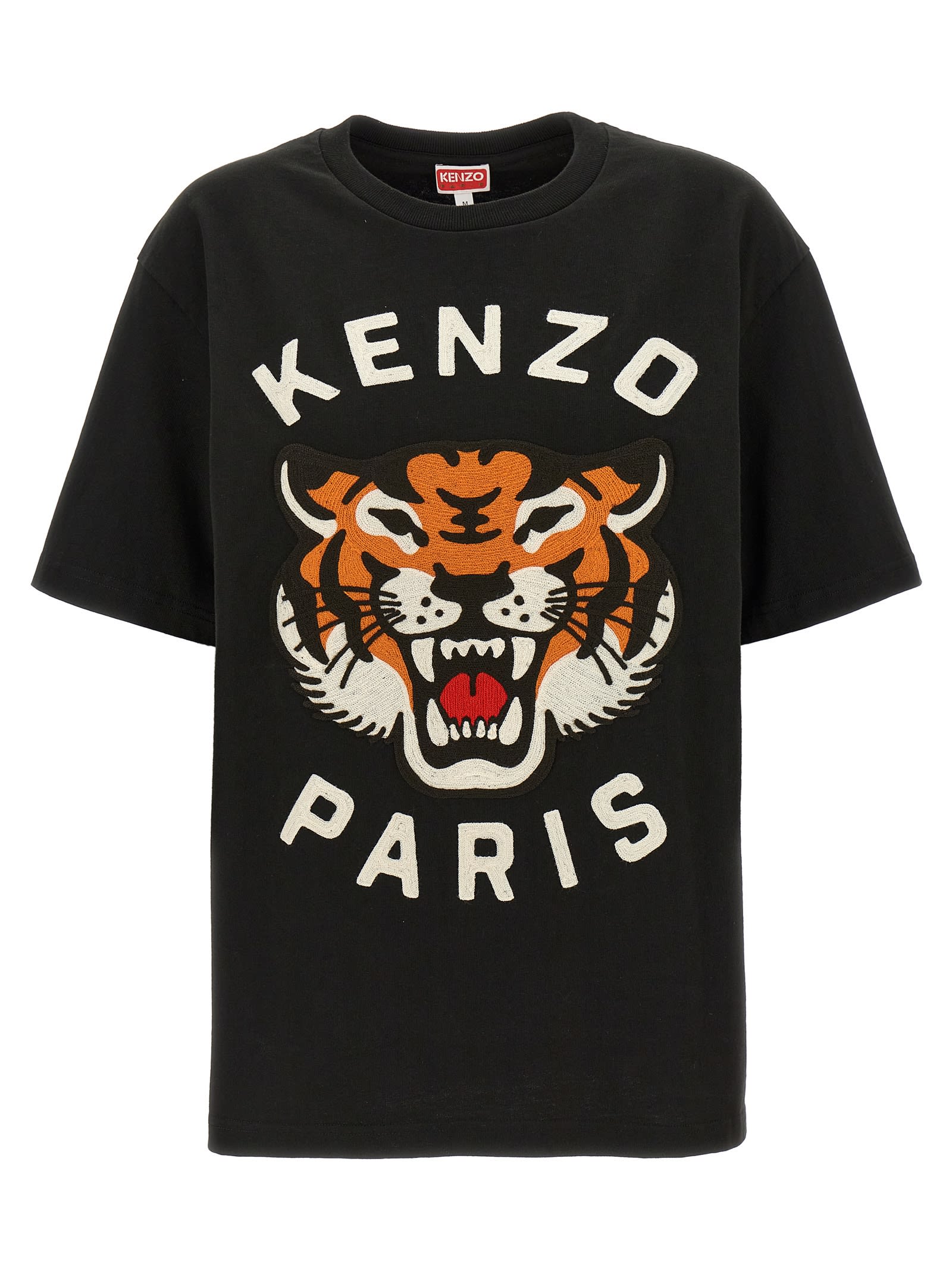 Shop Kenzo Lucky Tiger T-shirt In Black
