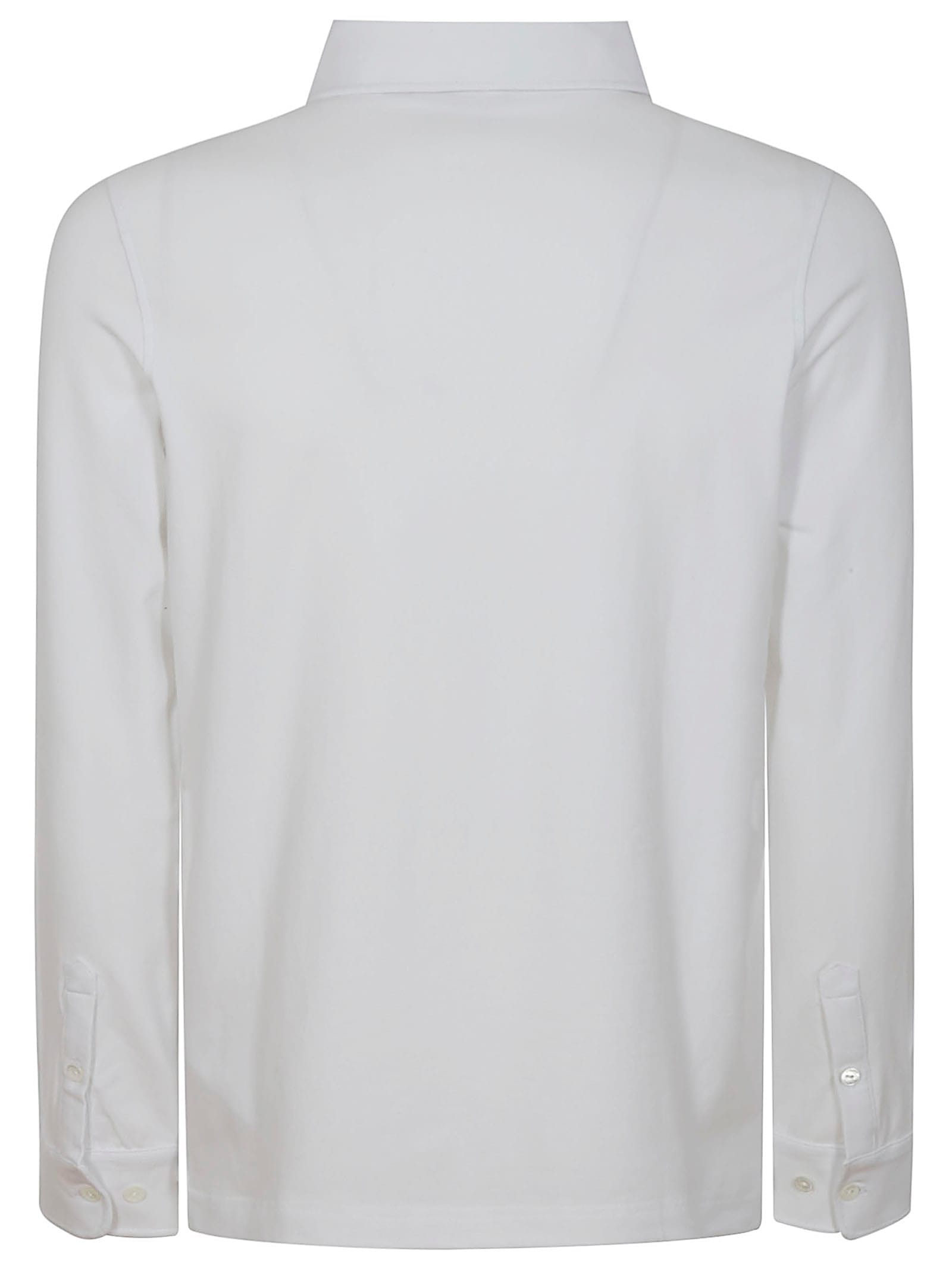 K-way Tibere Long-sleeve Polo Shirt In Gray