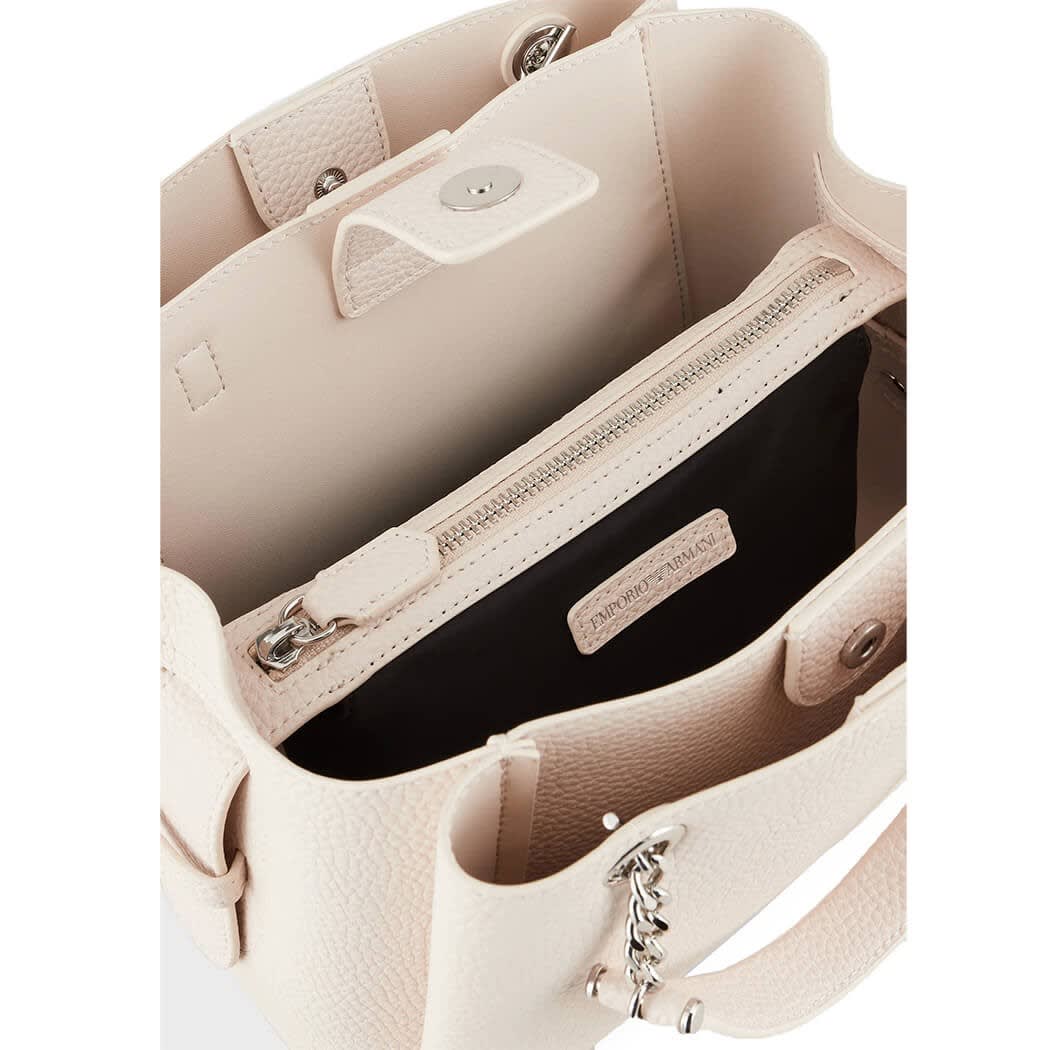 EMPORIO ARMANI EMPORIO ARMANI CHARM CREAM HANDBAG