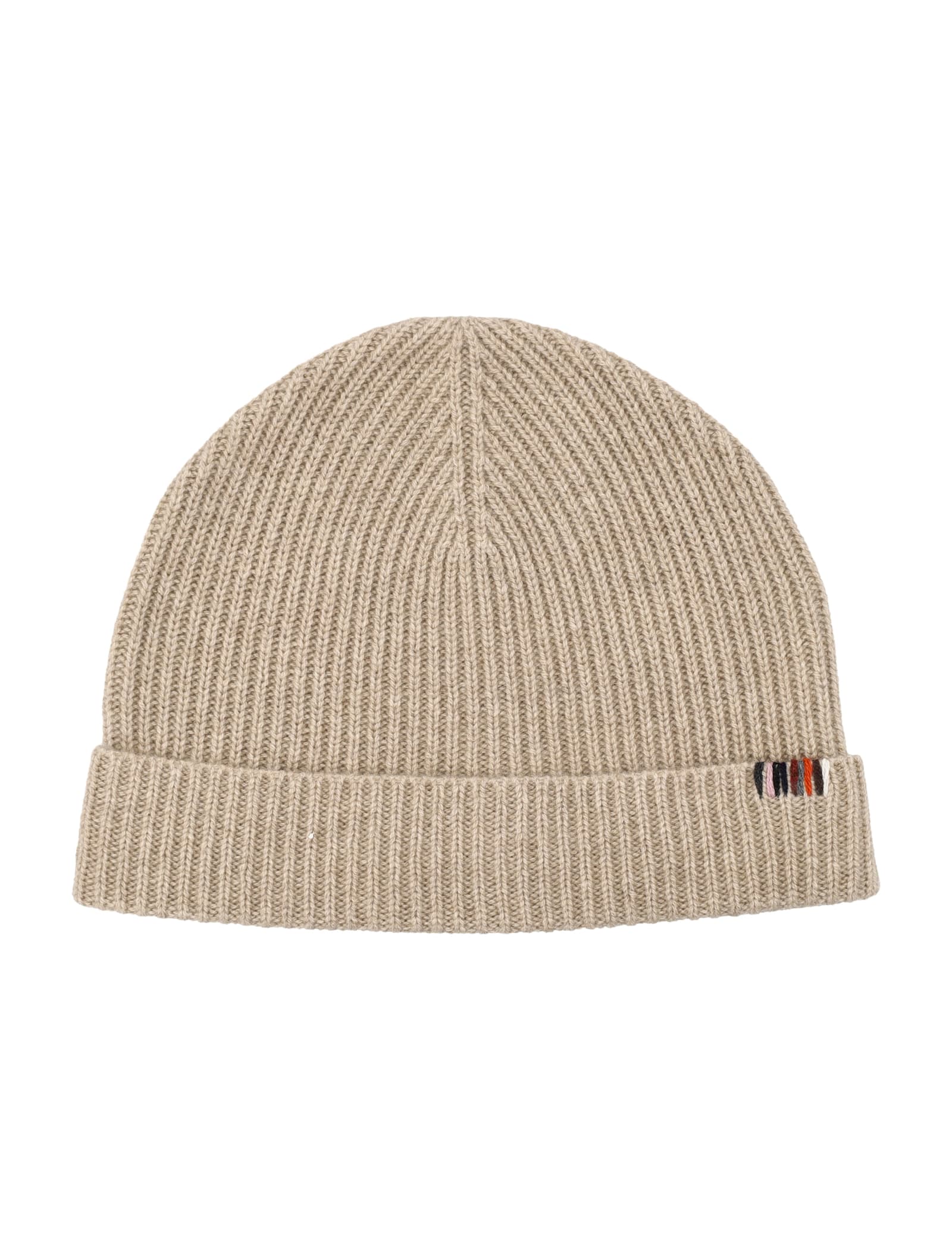 Extreme Cashmere Ribbed Beanie Hat In Brown