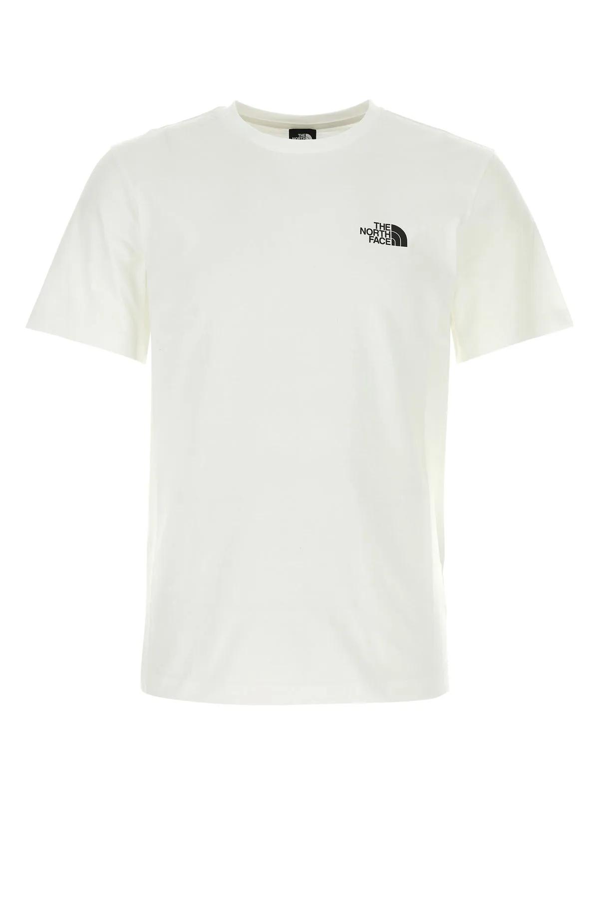 Shop The North Face White Cotton Blend T-shirt