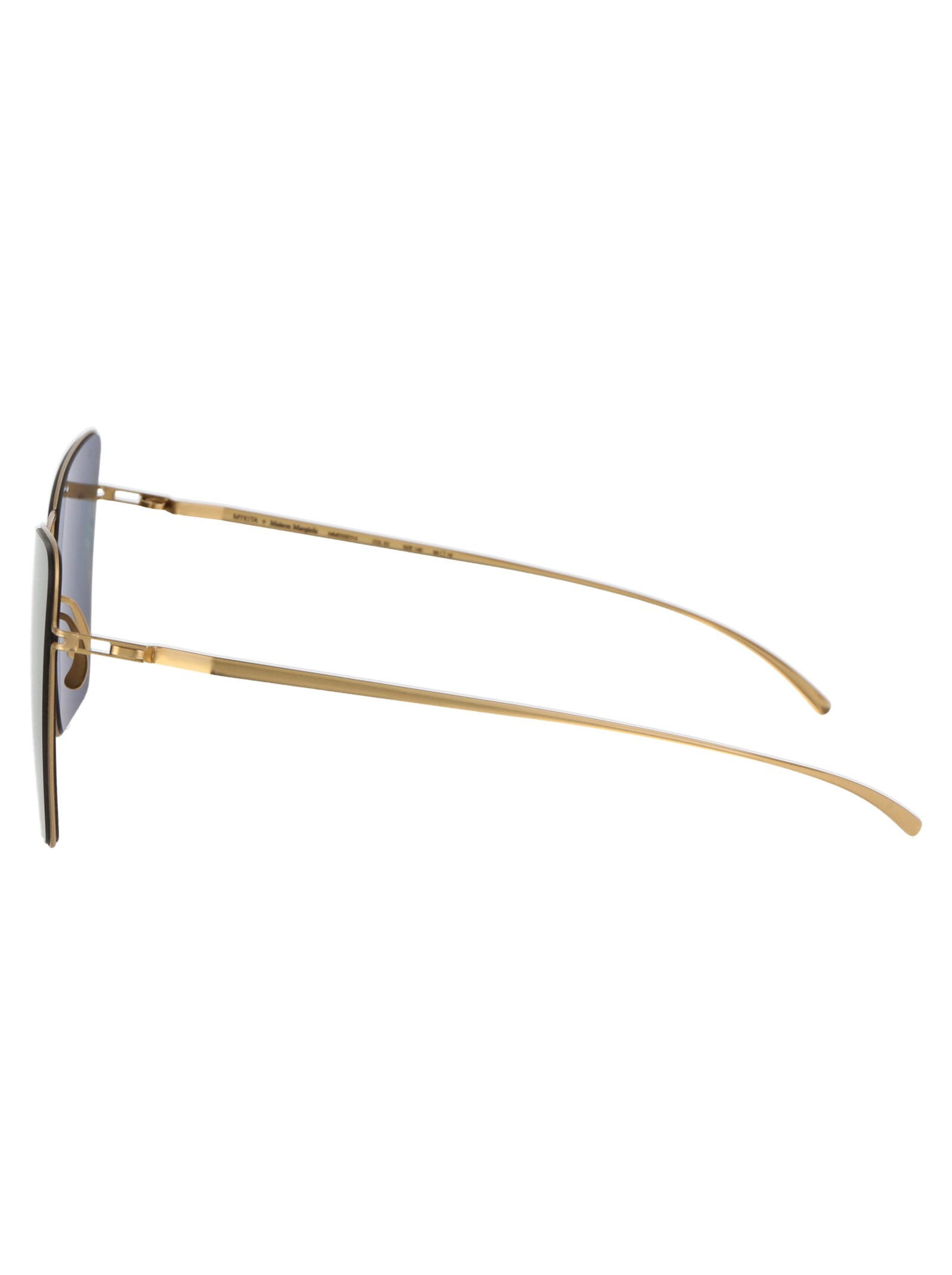 Shop Mykita Mmesse014 Sunglasses In 188 E2 Gold Gold Flash
