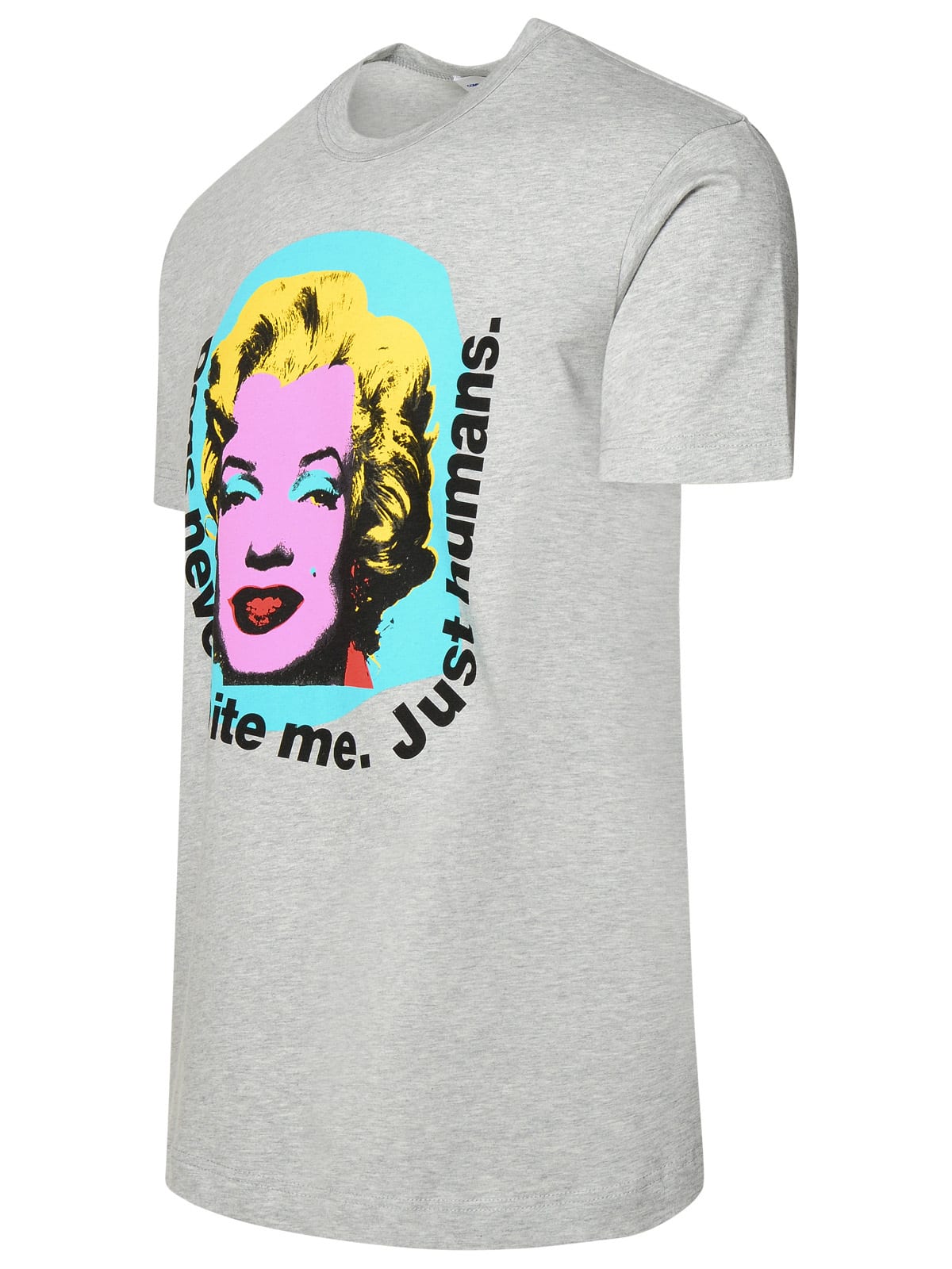 Shop Comme Des Garçons Shirt Marilyn Monroe Grey Cotton T-shirt